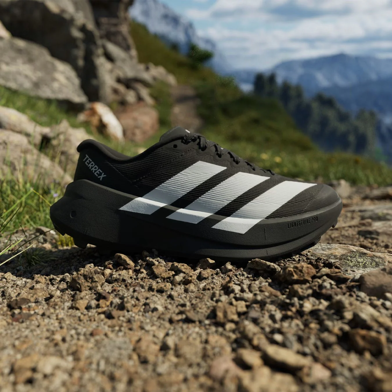 Adidas Terrex Womens Agravic SL Trail Running Shoes Core Black / Grey Two / Core Black - Image 2