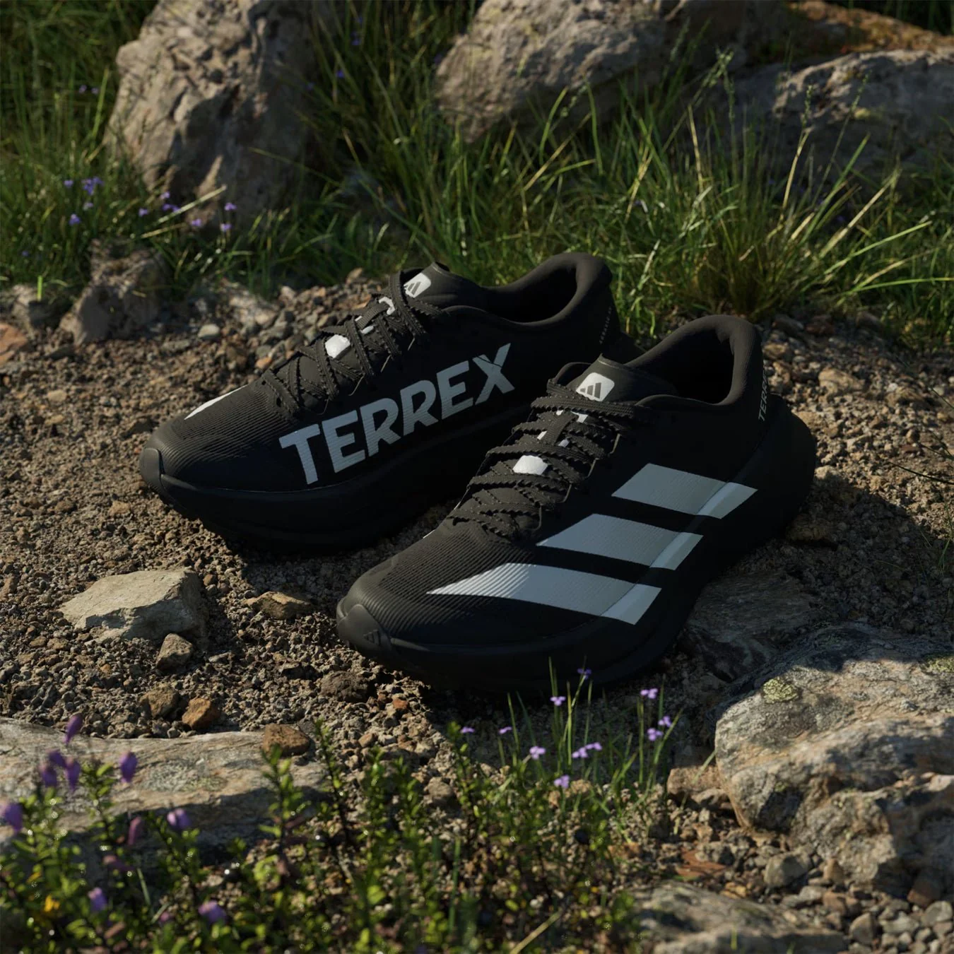 Adidas Terrex Womens Agravic SL Trail Running Shoes Core Black / Grey Two / Core Black - Image 3