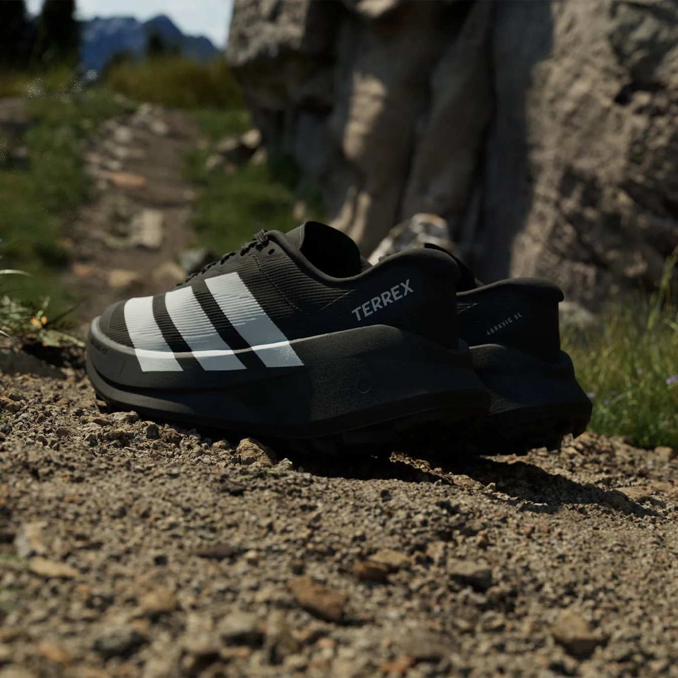 Adidas Terrex Womens Agravic SL Trail Running Shoes Core Black / Grey Two / Core Black - Image 7