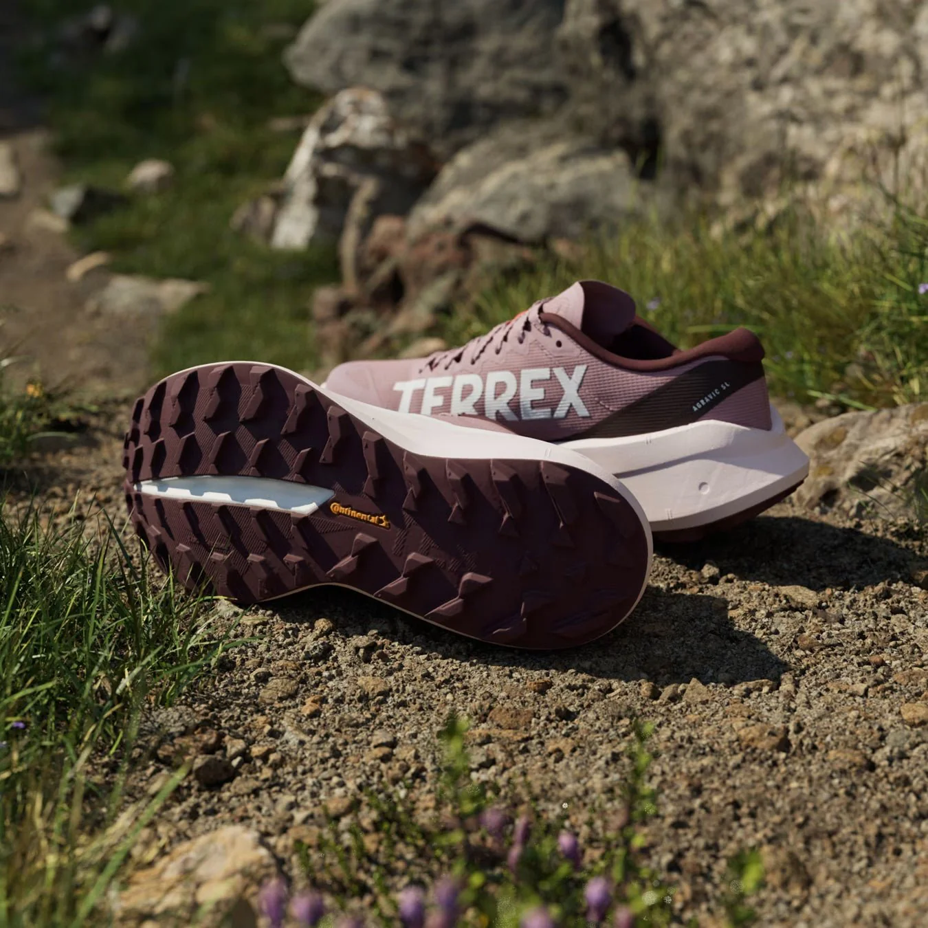 Adidas Terrex Womens Agravic SL Trainer Magic Mauve / Footwear White / Maroon - Image 5