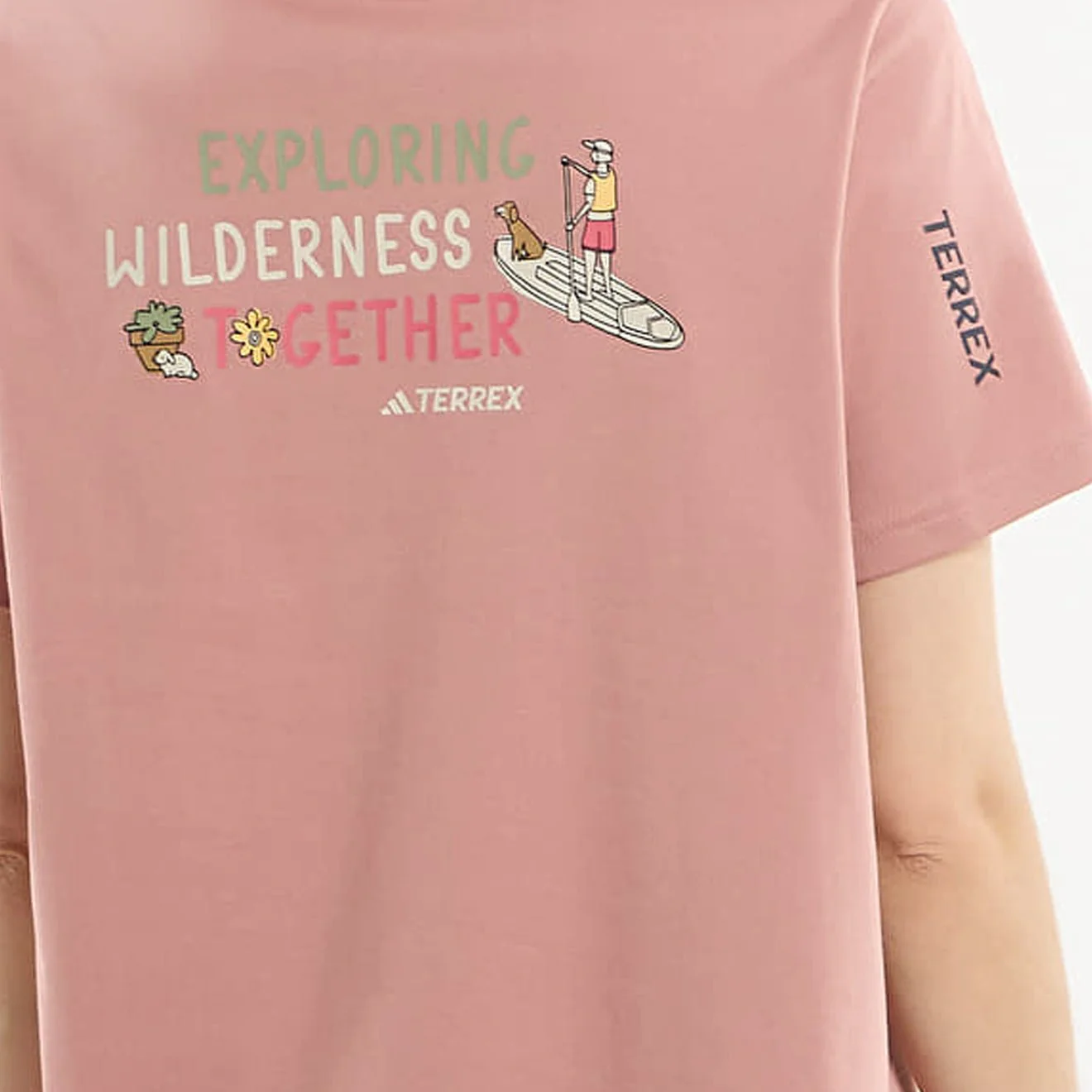 Adidas Terrex Womens Multi Graphic S/S T-Shirt Warm Clay - Image 2