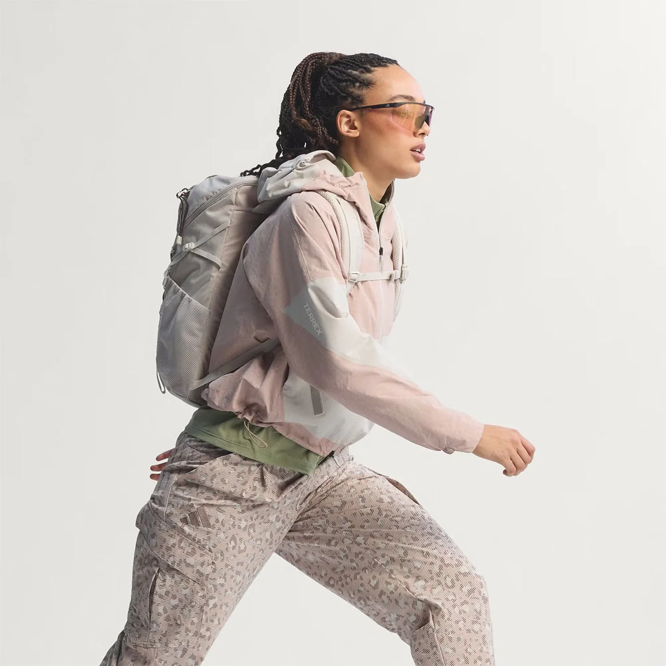 Adidas Terrex Womens Xploric 2 Layer Climaproof Jacket Wonder Taupe / Beige - Image 2