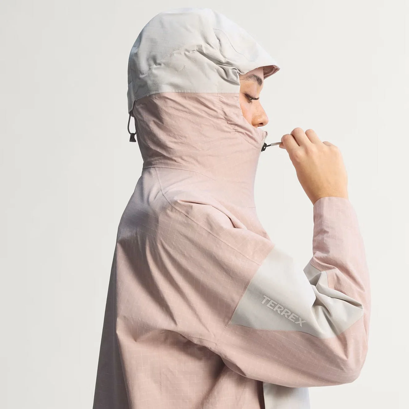 Adidas Terrex Womens Xploric 2 Layer Climaproof Jacket Wonder Taupe / Beige - Image 3