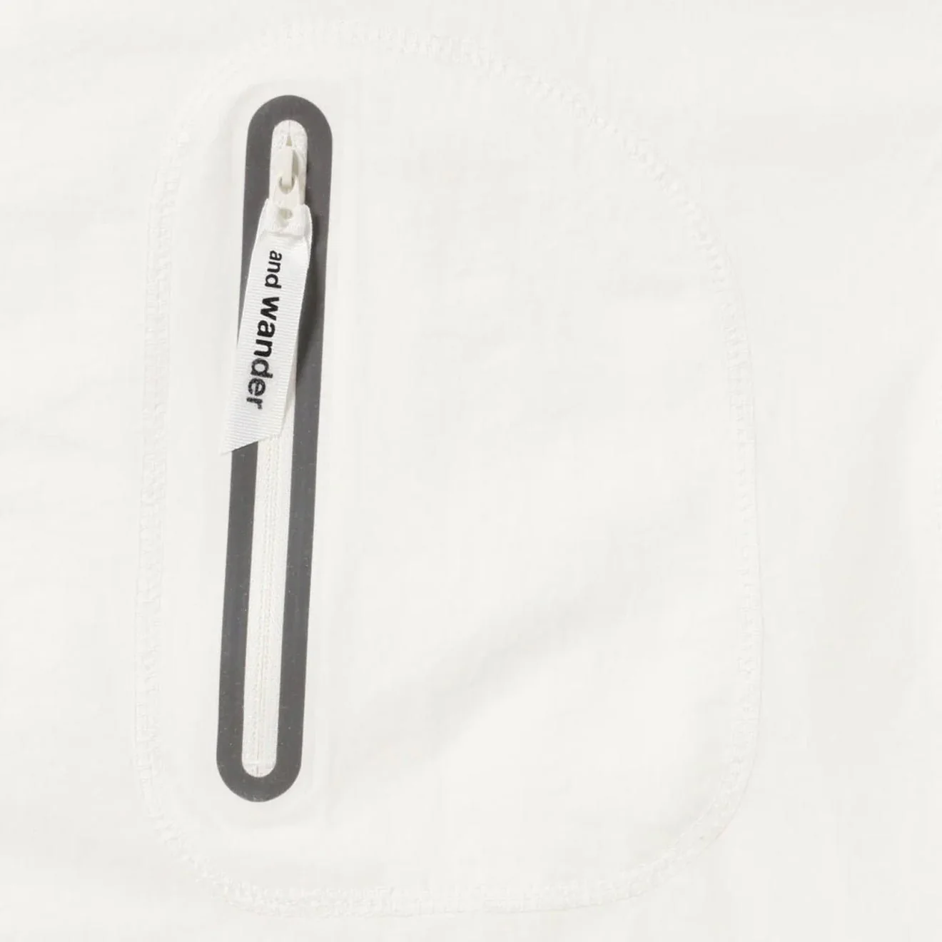 And Wander Womens Hybrid Warm Pocket L/S T-Shirt White - Image 5
