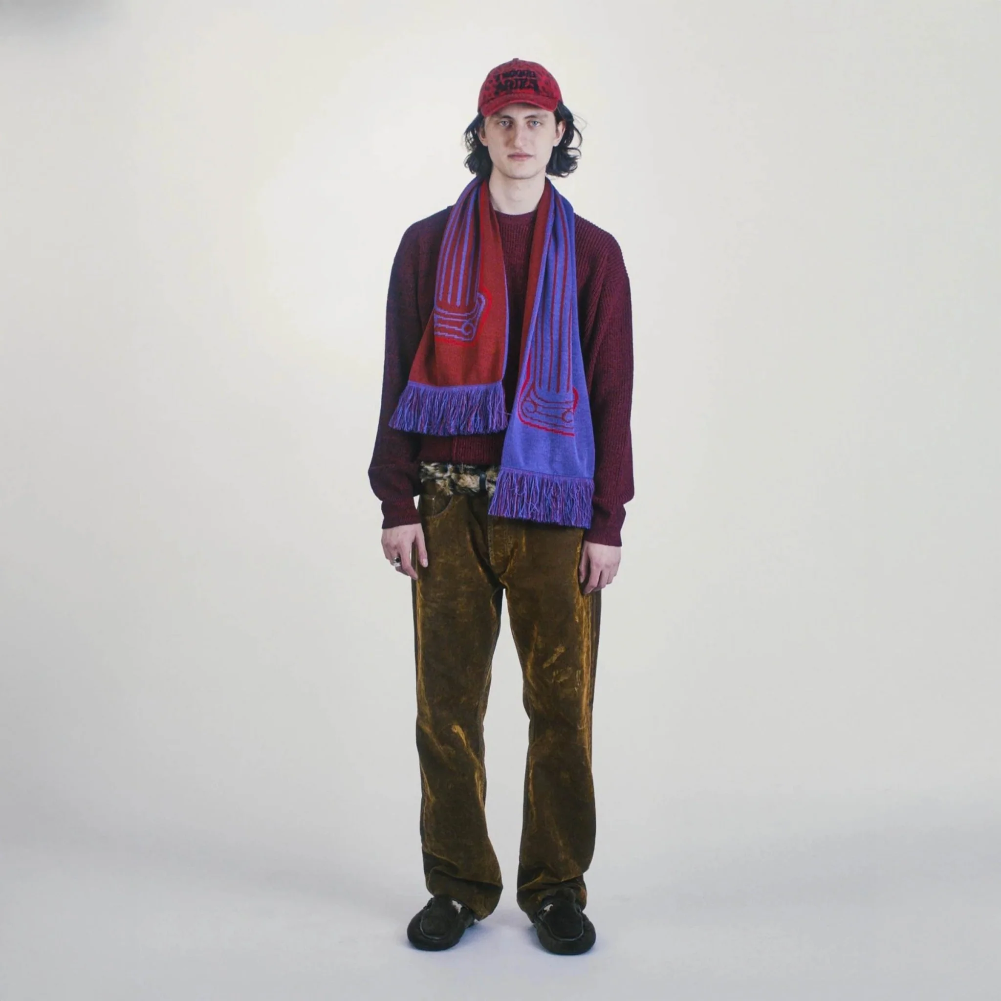 Aries Column Scarf Purple - Image 3