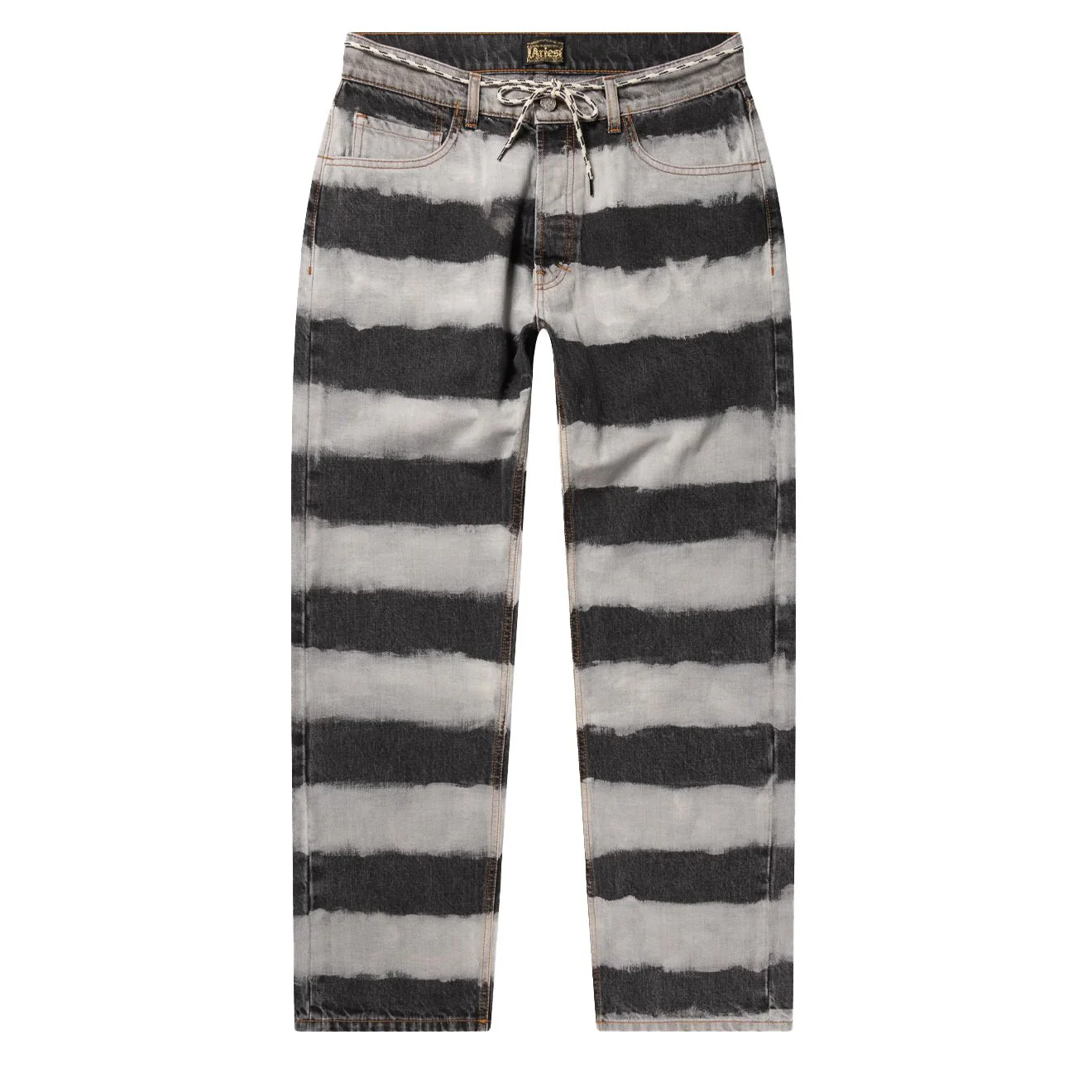 Aries Womens Stripey Lilly Jean Grey Multi