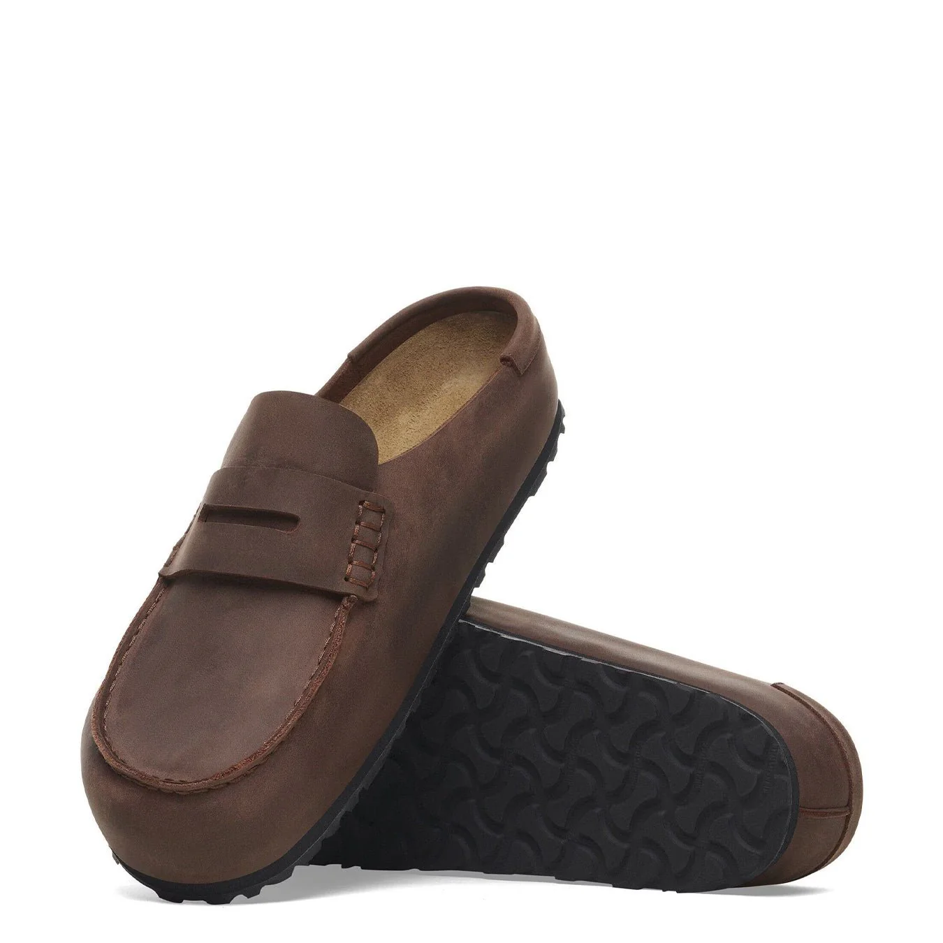 Birkenstock Womens Naples Wrapped Oiled Leather Shoe Narrow Fit Habana - Image 4