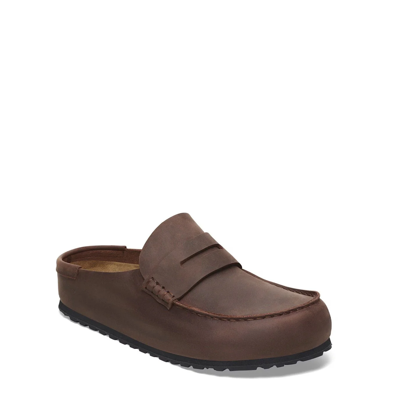 Birkenstock Womens Naples Wrapped Oiled Leather Shoe Narrow Fit Habana - Image 5