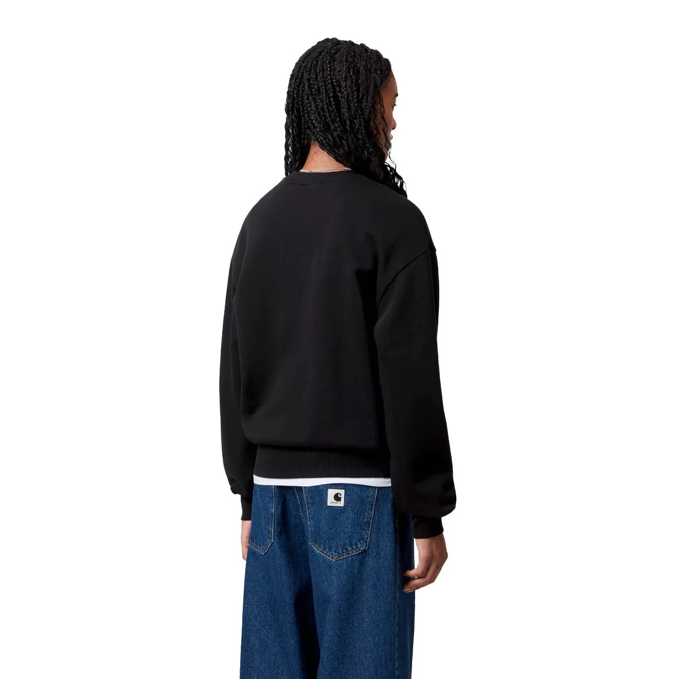 Carhartt WIP Womens Casey Sweatshirt Black / Silver - Image 4