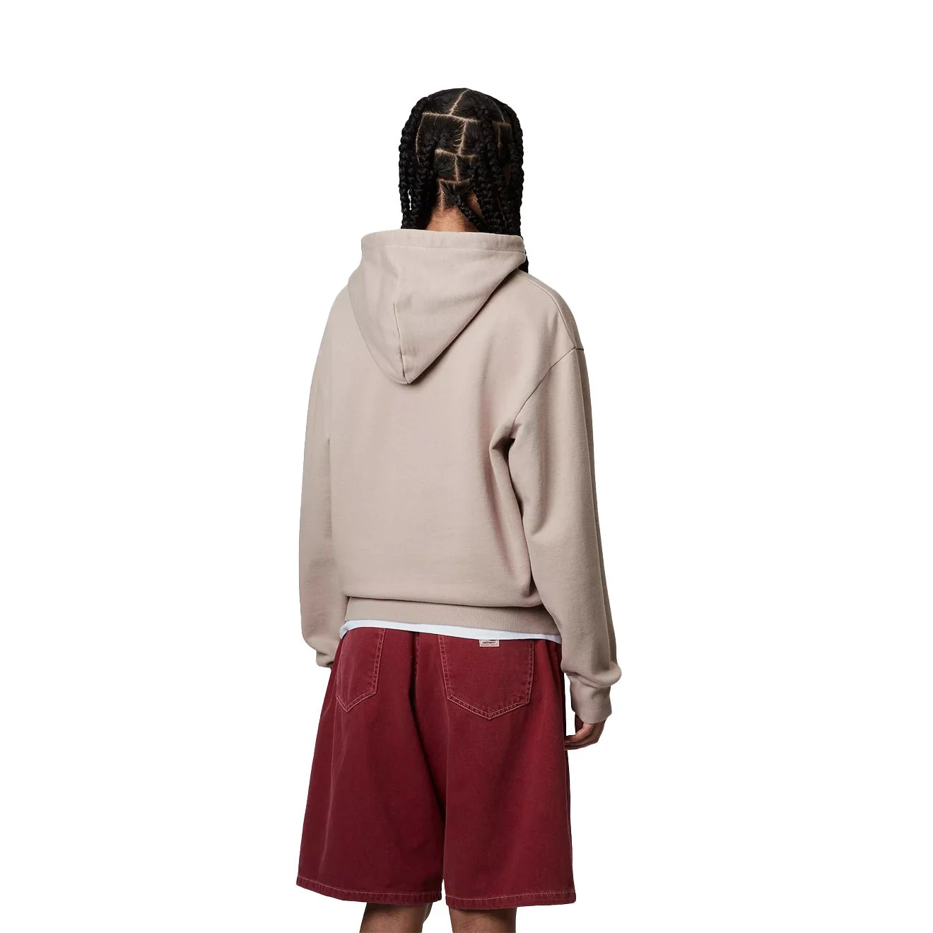 Carhartt WIP Womens Hooded Casey Sweatshirt Dusky Beige / Silver - Image 4