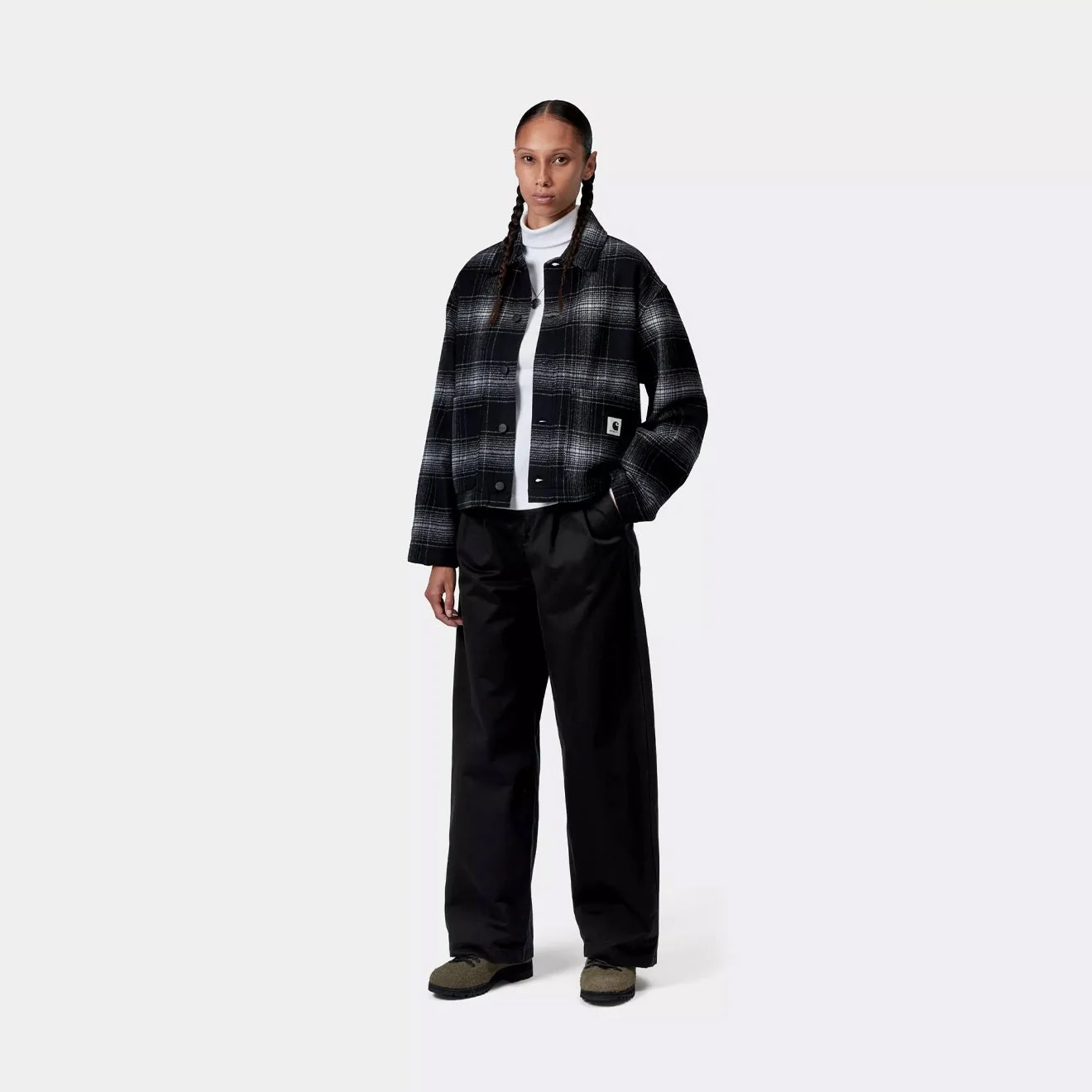 Carhartt WIP Womens Leola Pant Black Stone Washed - Image 3