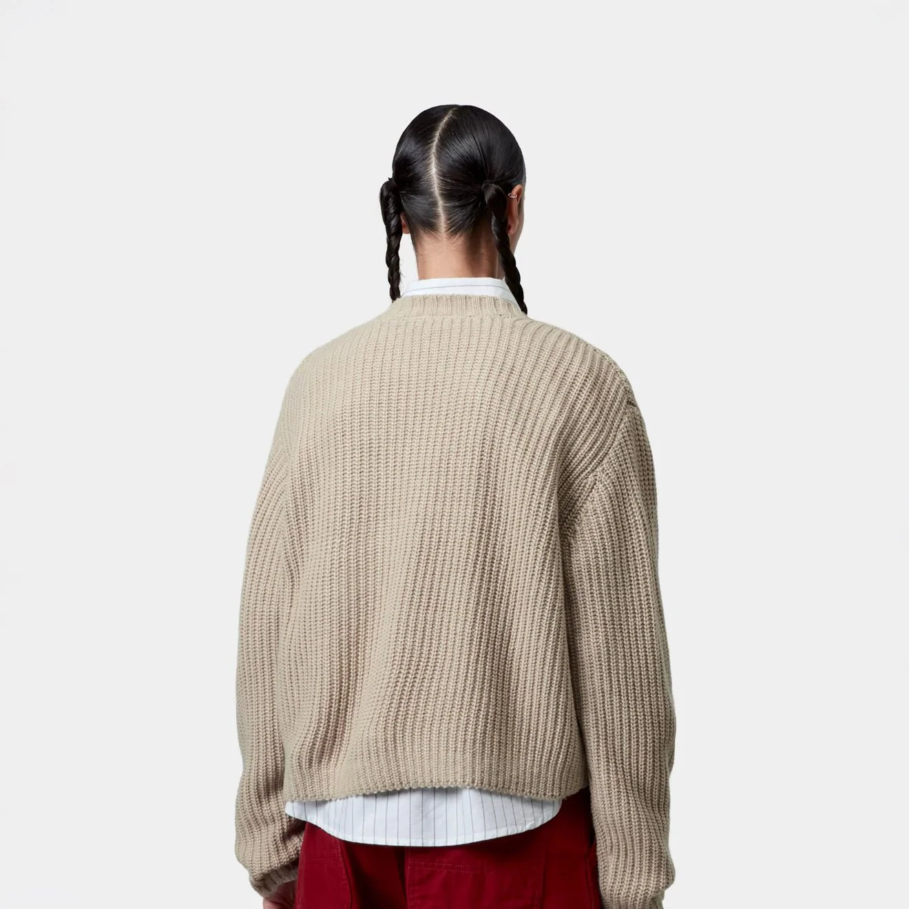 Carhartt WIP Womens Mira Sweater Fleur De Sel - Image 4