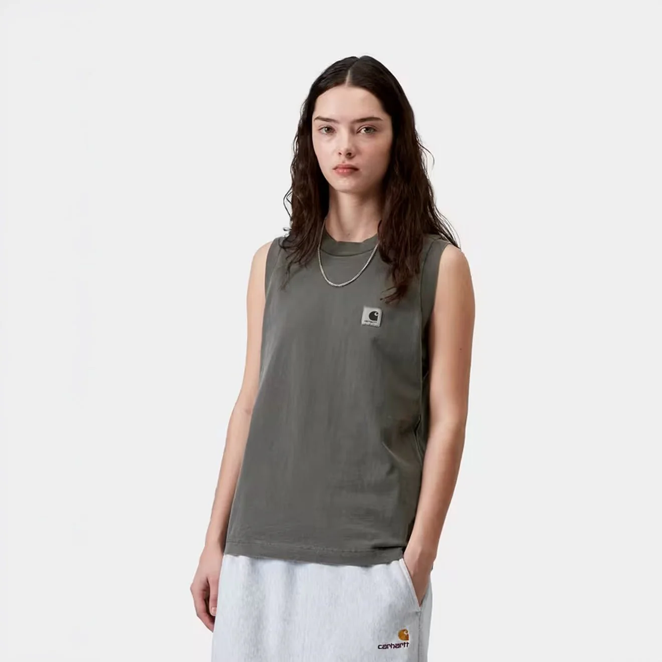 Carhartt WIP Womens Nelson A-Shirt Black Garment Dyed - Image 3