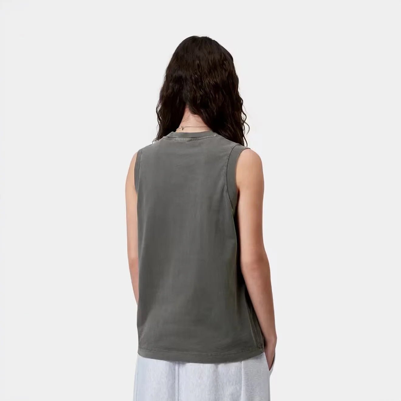 Carhartt WIP Womens Nelson A-Shirt Black Garment Dyed - Image 4