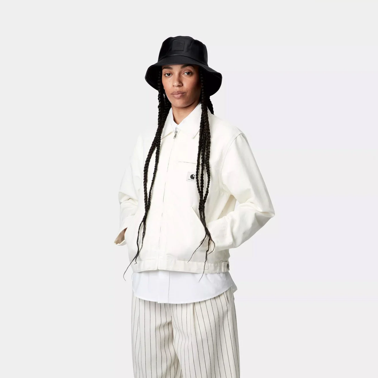 Carhartt WIP Womens OG Detroit Jacket Wax / Wax Rinsed - Image 4