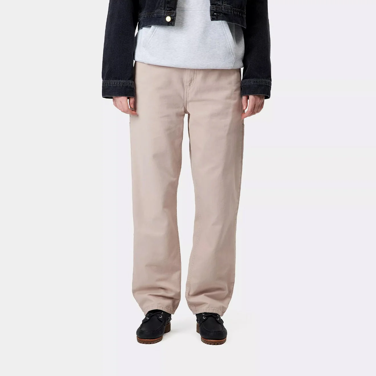 Carhartt WIP Womens Pierce Pant Straight Dusky Beige Stone Canvas - Image 3