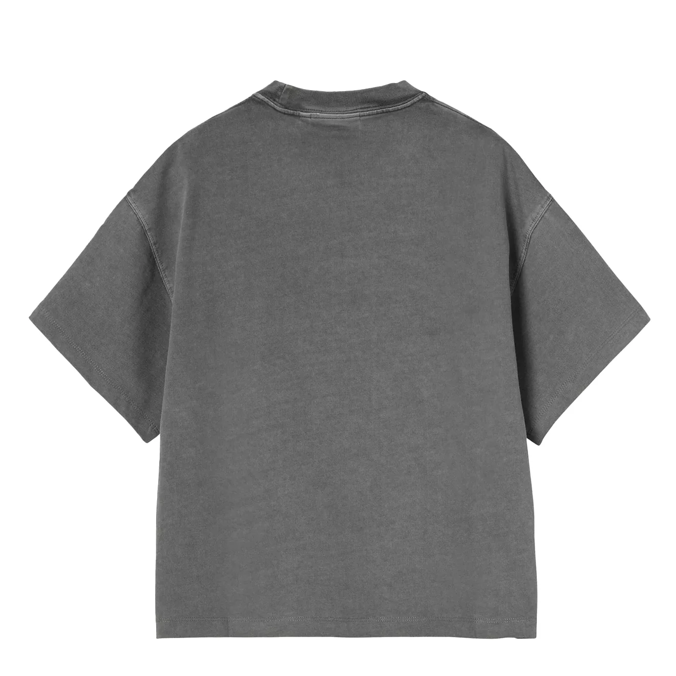 Carhartt WIP Womens S/S Benton T-Shirt Graphite Garment Dyed - Image 2