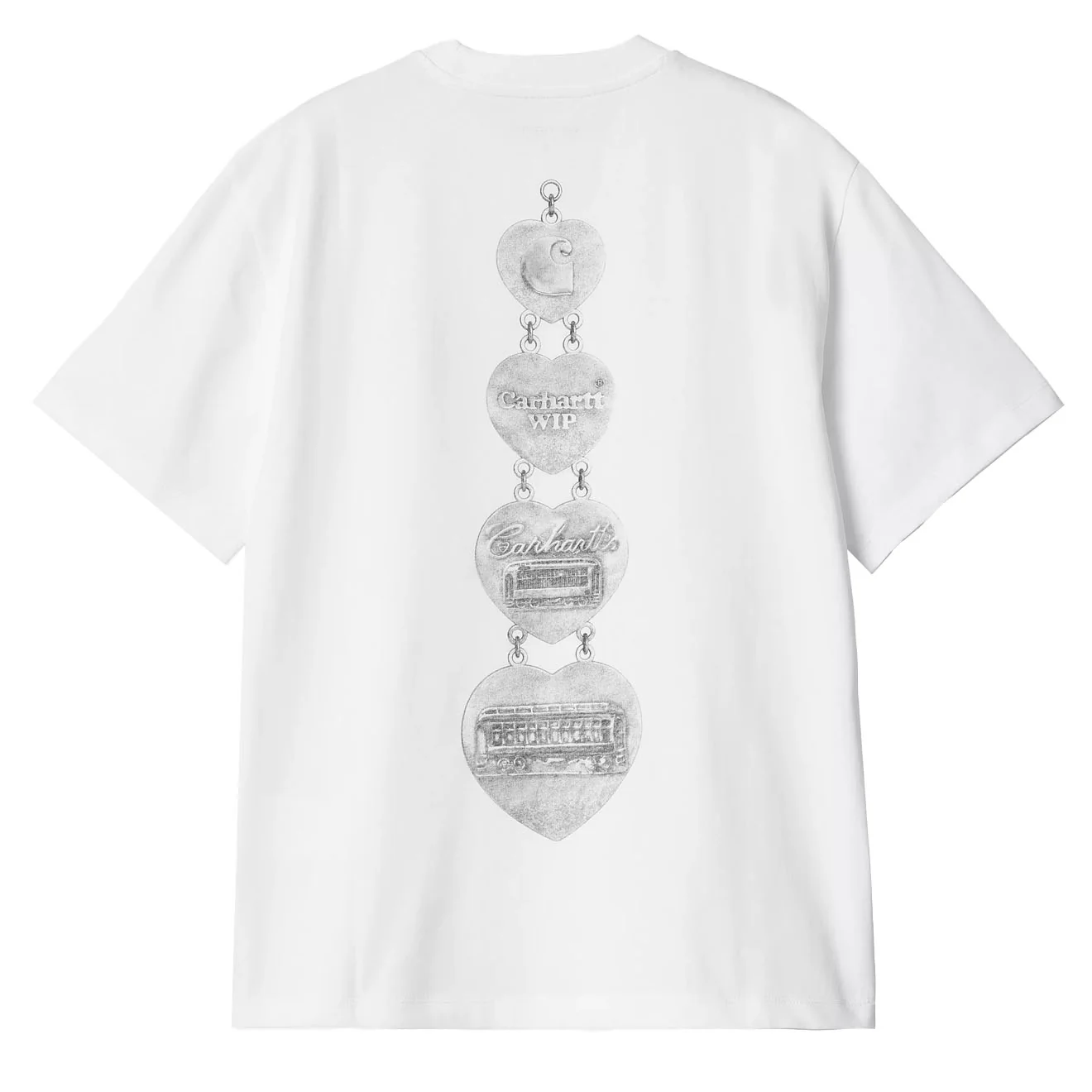 Carhartt WIP Womens S/S Hartt Chain T-Shirt White - Image 2