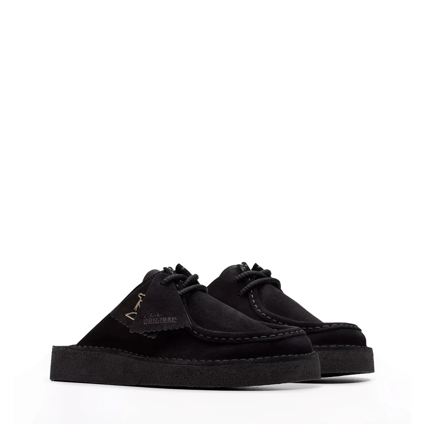 Clarks Originals Womens DSRT Nomad Mule Black Suede - Image 2