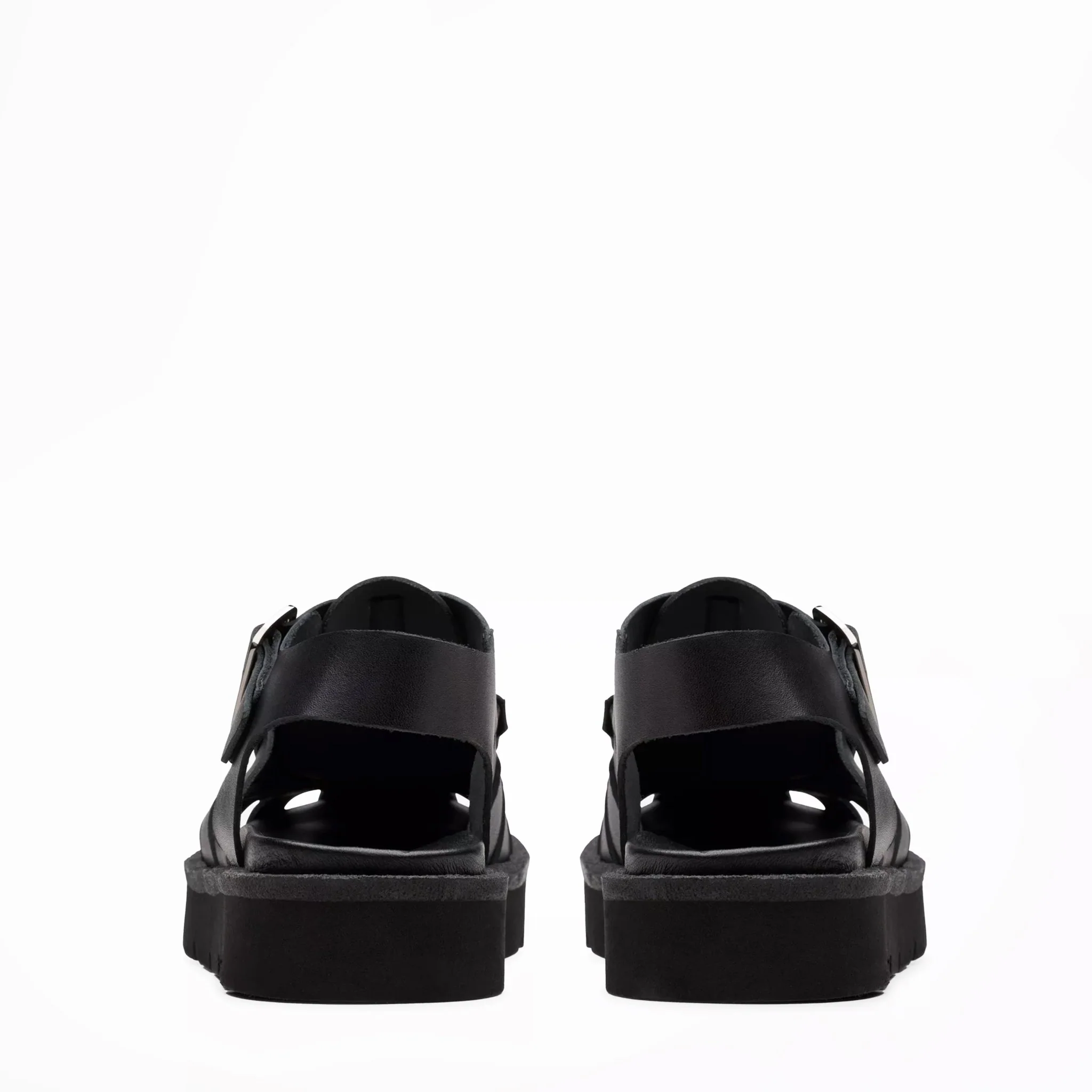 Clarks Originals Womens Meadow Buckle Black Leather - Image 4