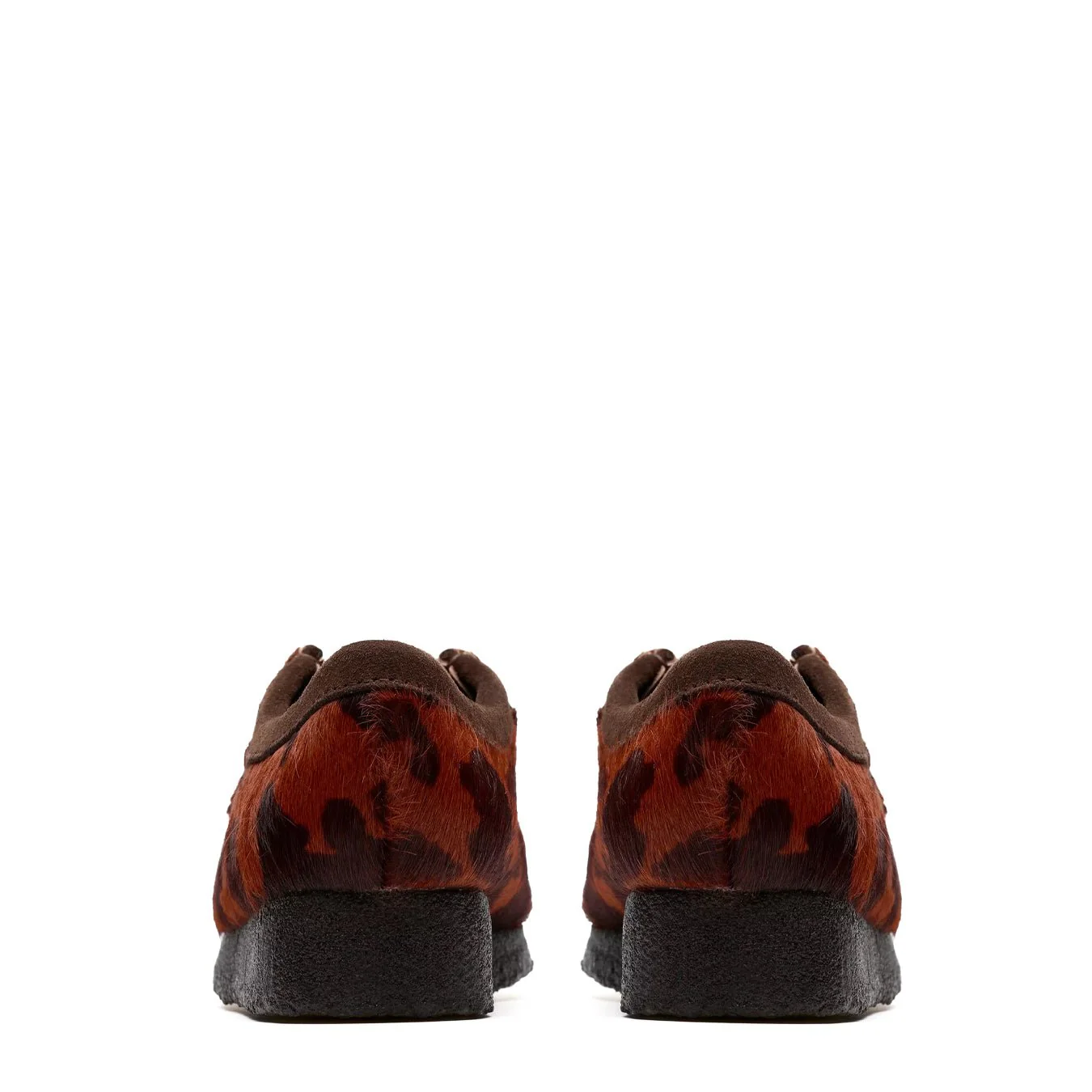 Clarks Originals Womens Wallabee Brown Cow Print - Image 4