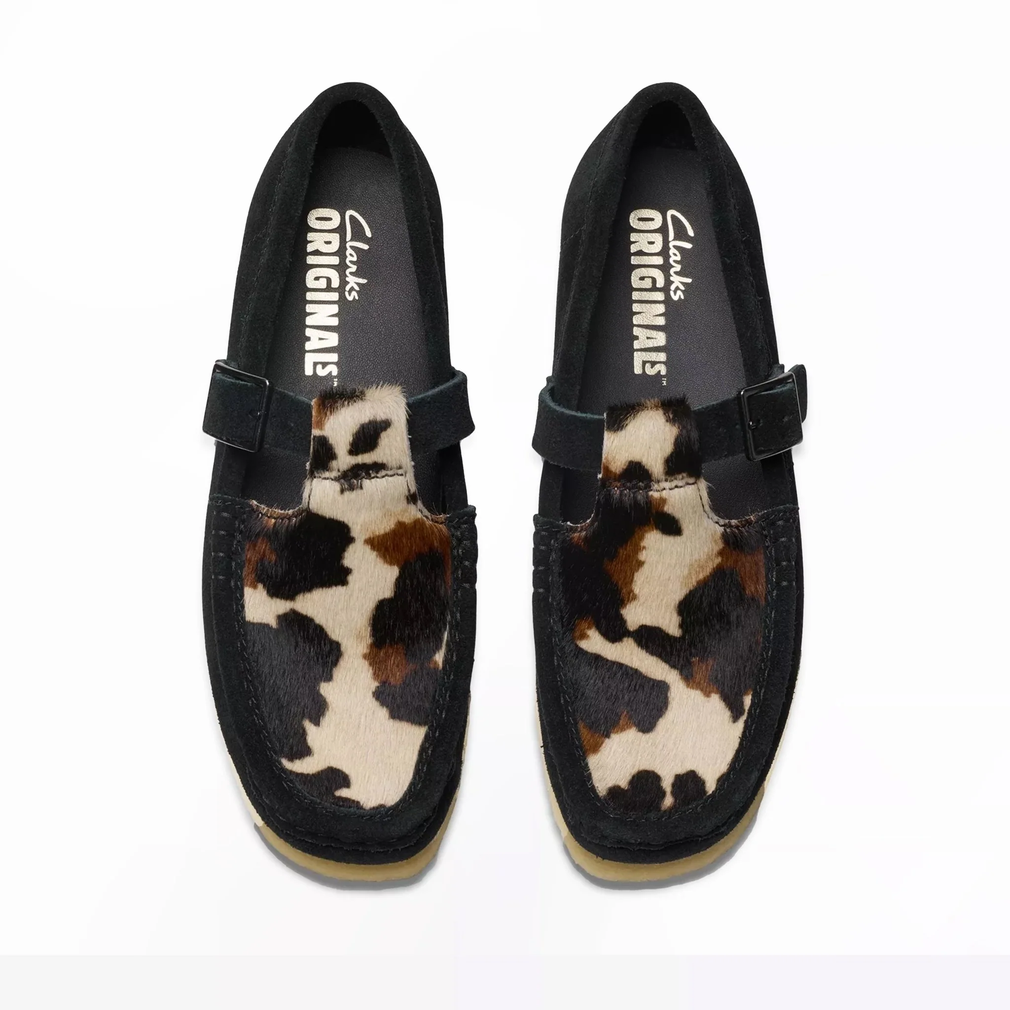 Clarks Originals Womens Wallabee T Bar Black Interest - Image 3