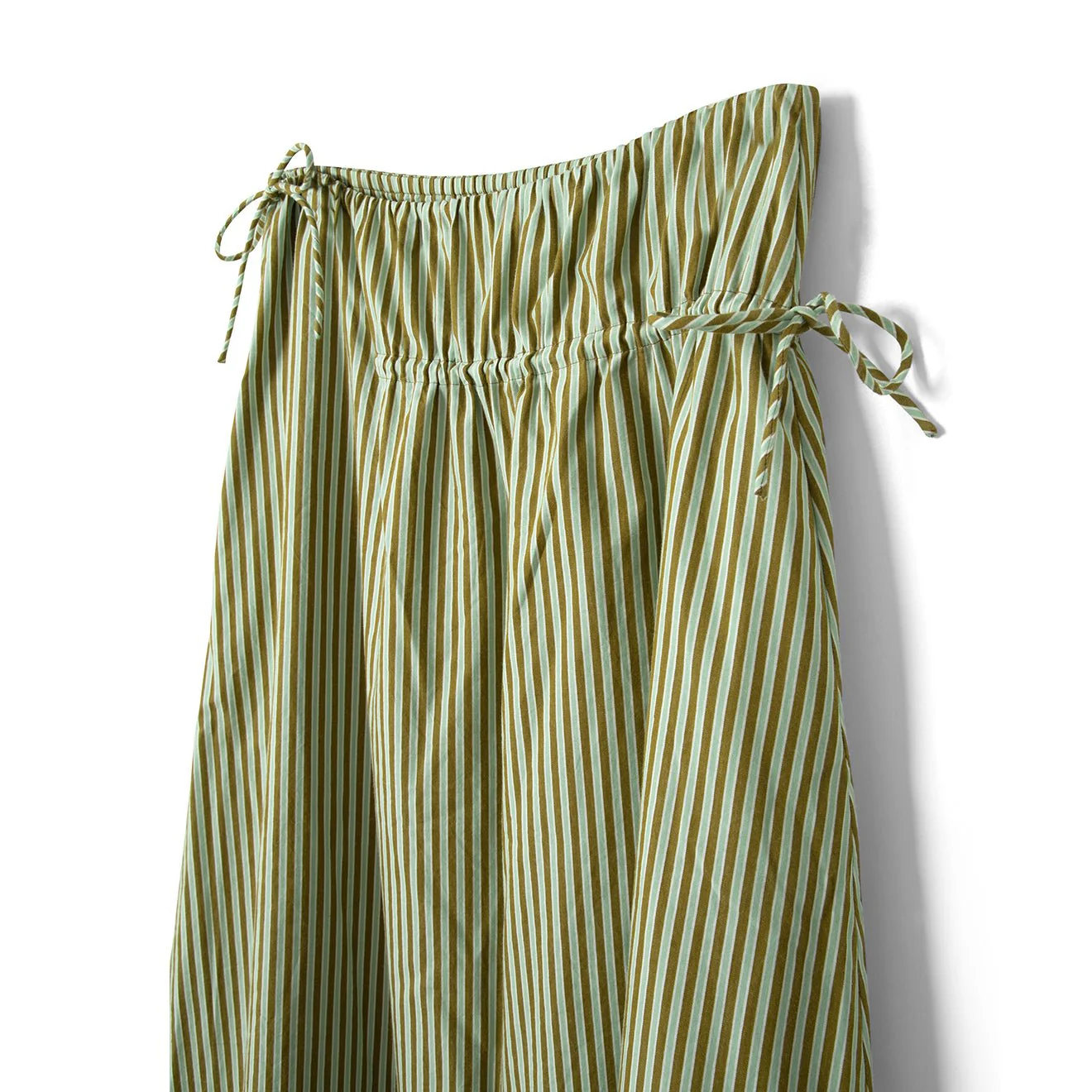 Damson Madder Caspia Volume Midi Skirt Basil - Image 3