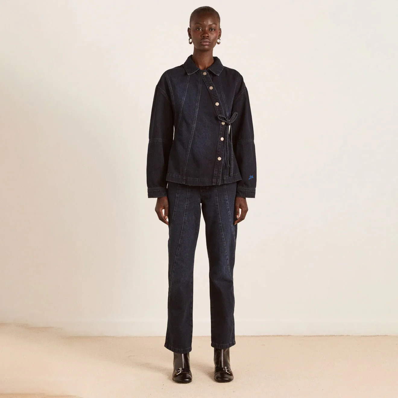 Damson Madder Juli Jeans Wavy Seams - Image 3