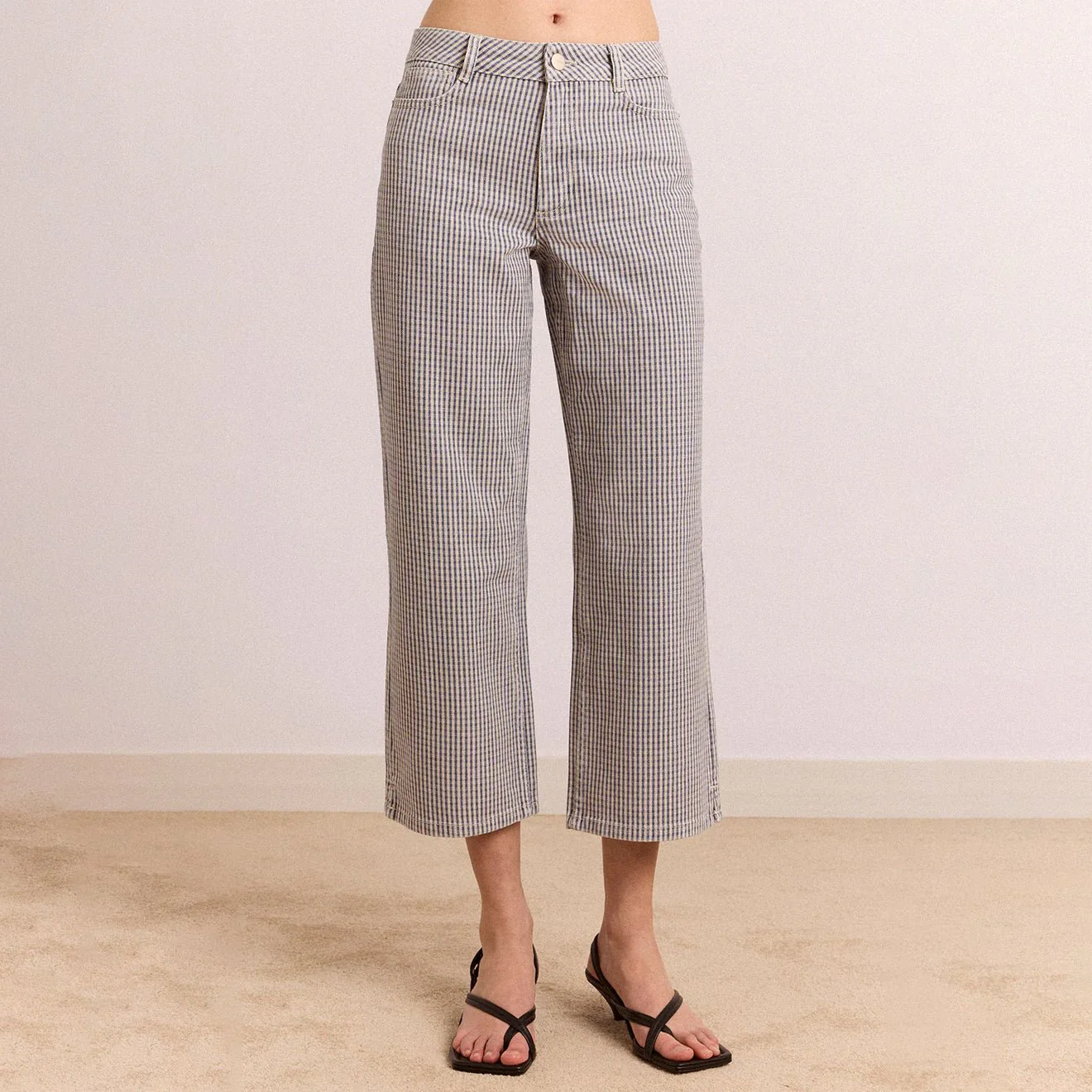 Damson Madder Womens Anya Jeans Micro Check - Image 4
