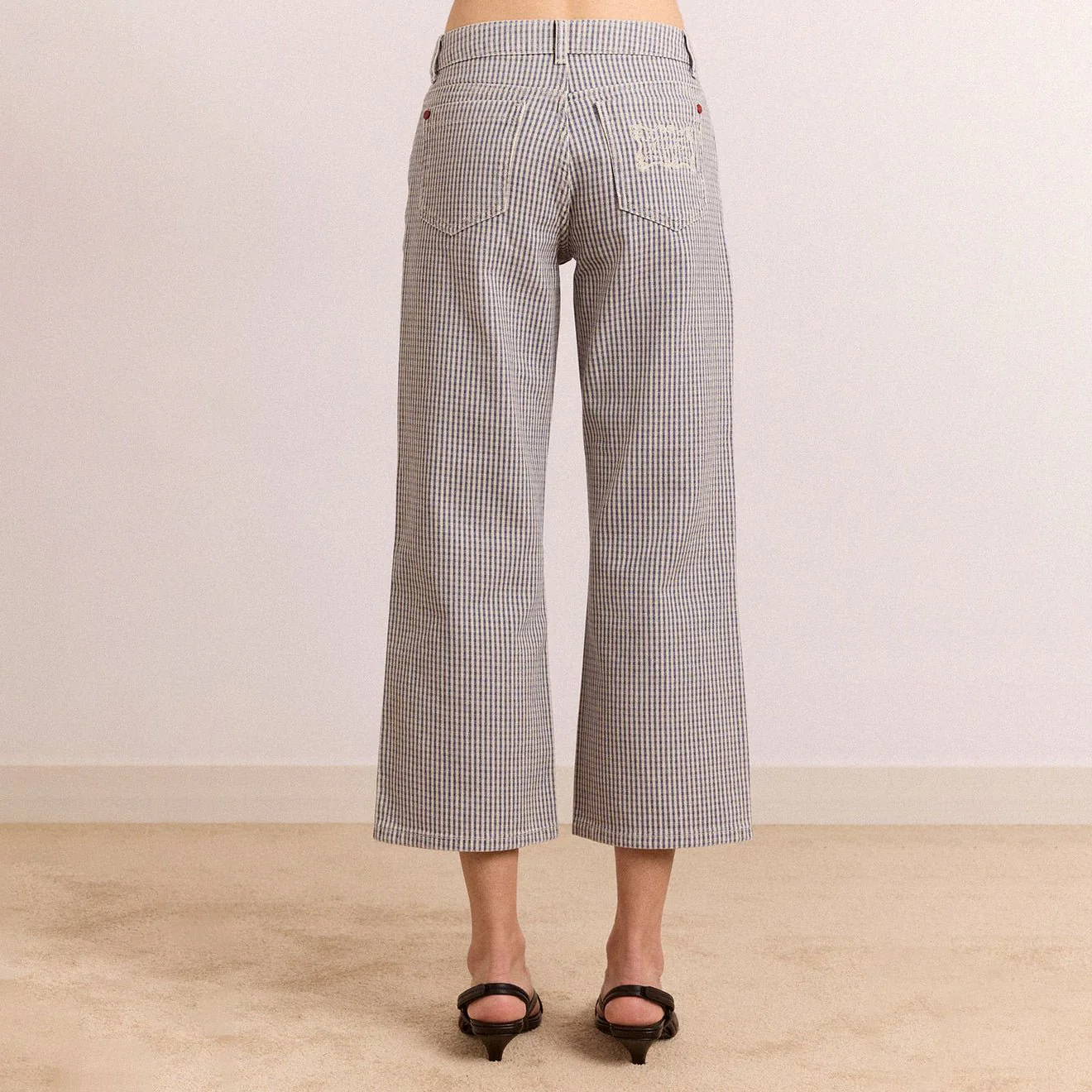 Damson Madder Womens Anya Jeans Micro Check - Image 5
