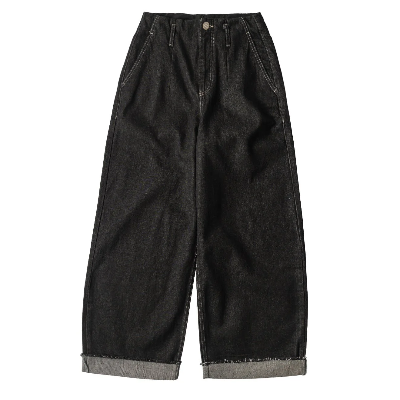 Damson Madder Womens Loose Fit Pascal Jeans Black Wash