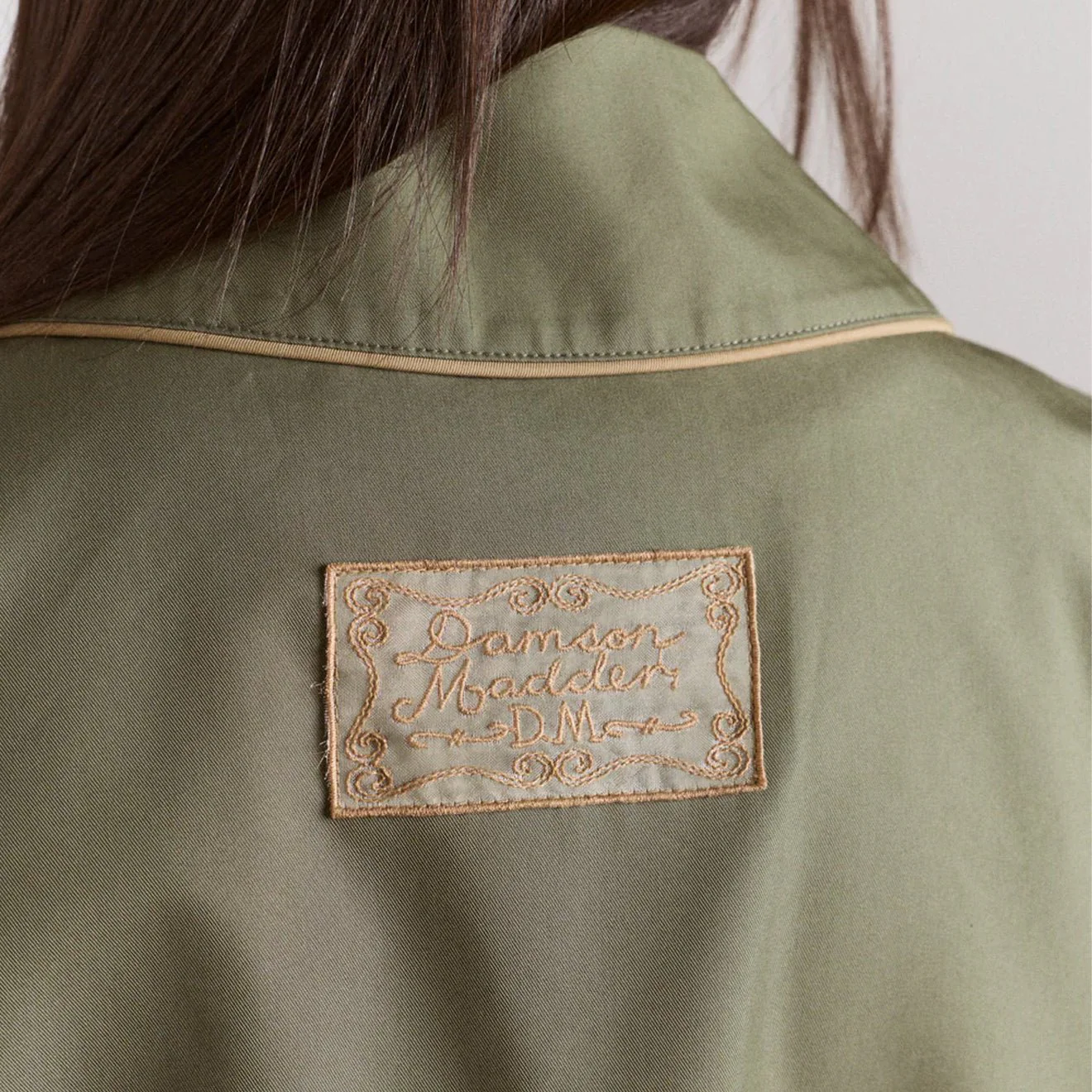 Damson Madder Womens Multi-Wear Myrtle Trench Khaki - Image 14