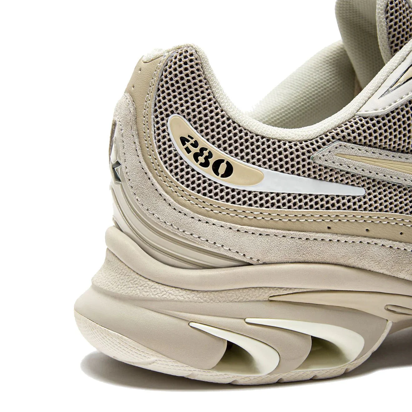 Diadora Mythos Propulsion 280 M2 Suede Trainer Fog / Silver Gray - Image 4