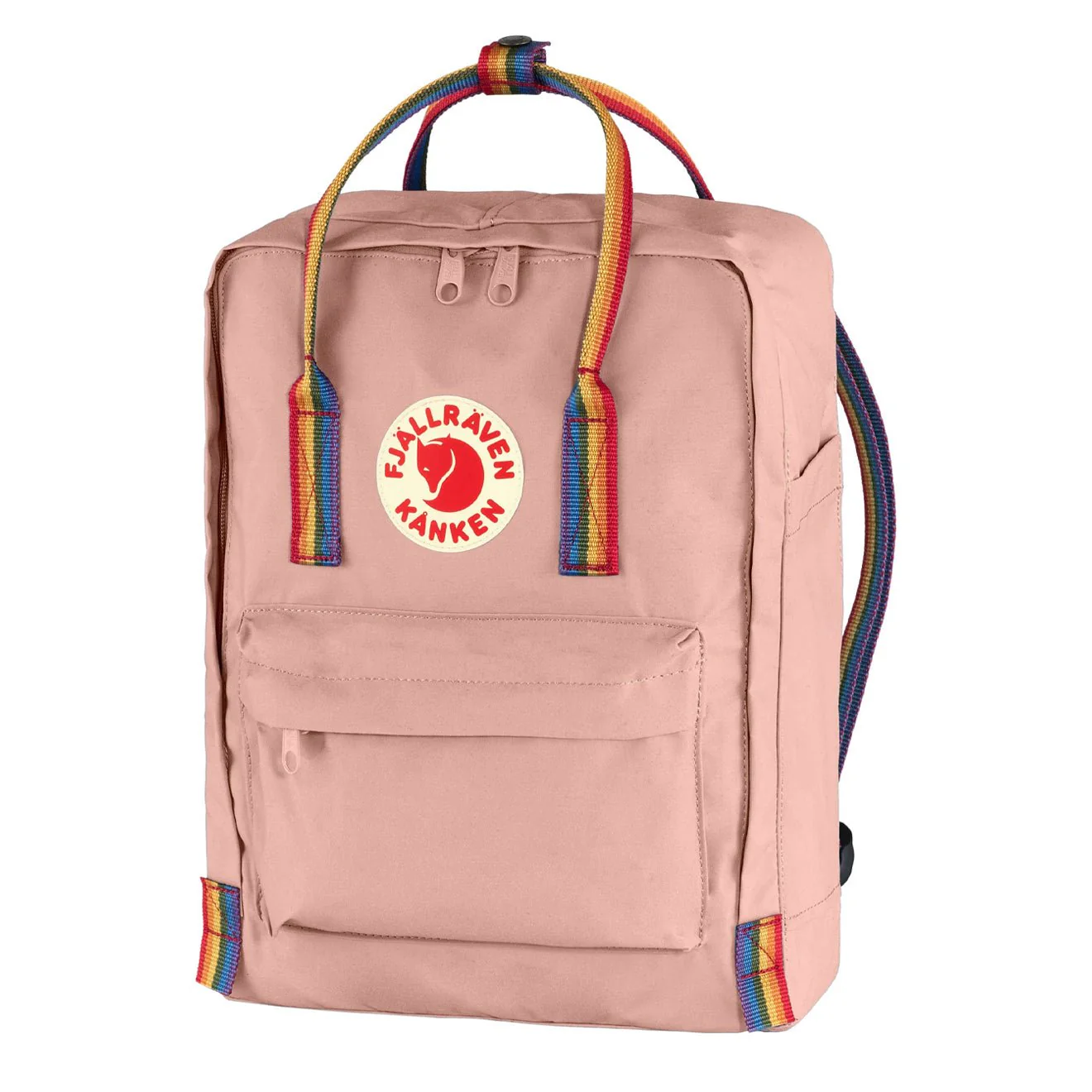 Fjallraven Kanken Rainbow Classic Backpack Chalk Rose / Rainbow - Image 2