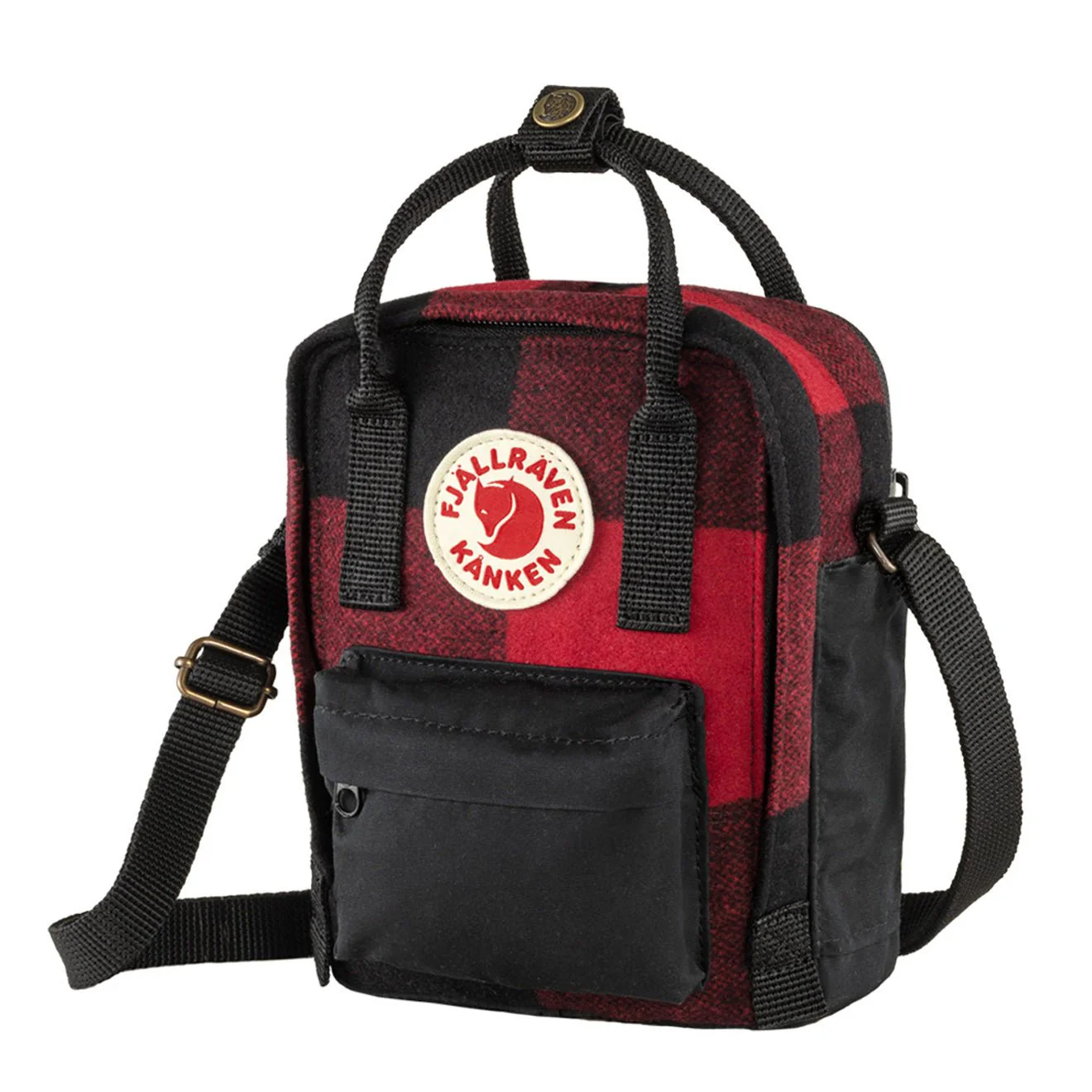 Fjallraven Kanken Re-Wool Sling Red / Black - Image 2