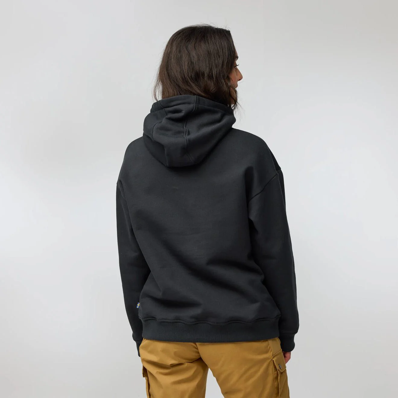 Fjallraven Womens Classic Hoodie Suede Brown - Image 5