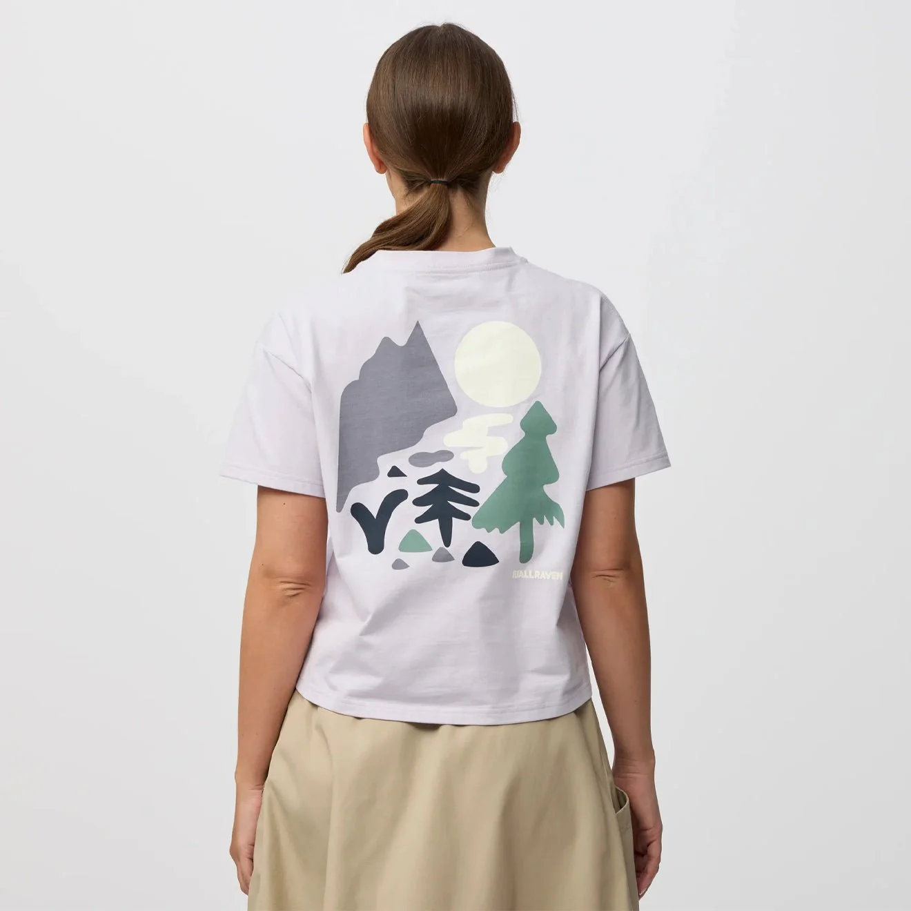 Fjallraven Womens Forest Walk T-shirt Lavender Mist - Image 5