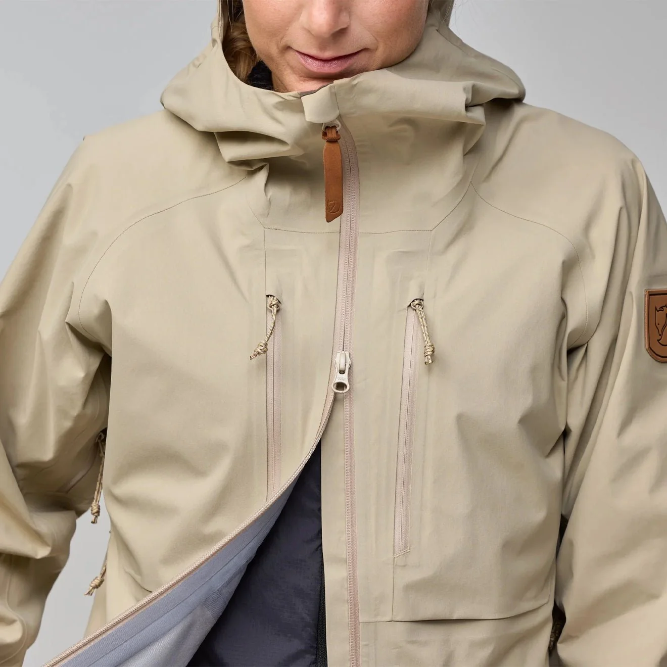 Fjallraven Womens Keb GTX Jacket Fossil - Image 5