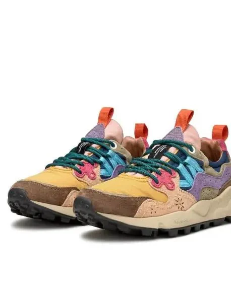Flower Mountain Womens Yamano 3 Trainers Beige / Orca / Sage - Image 2