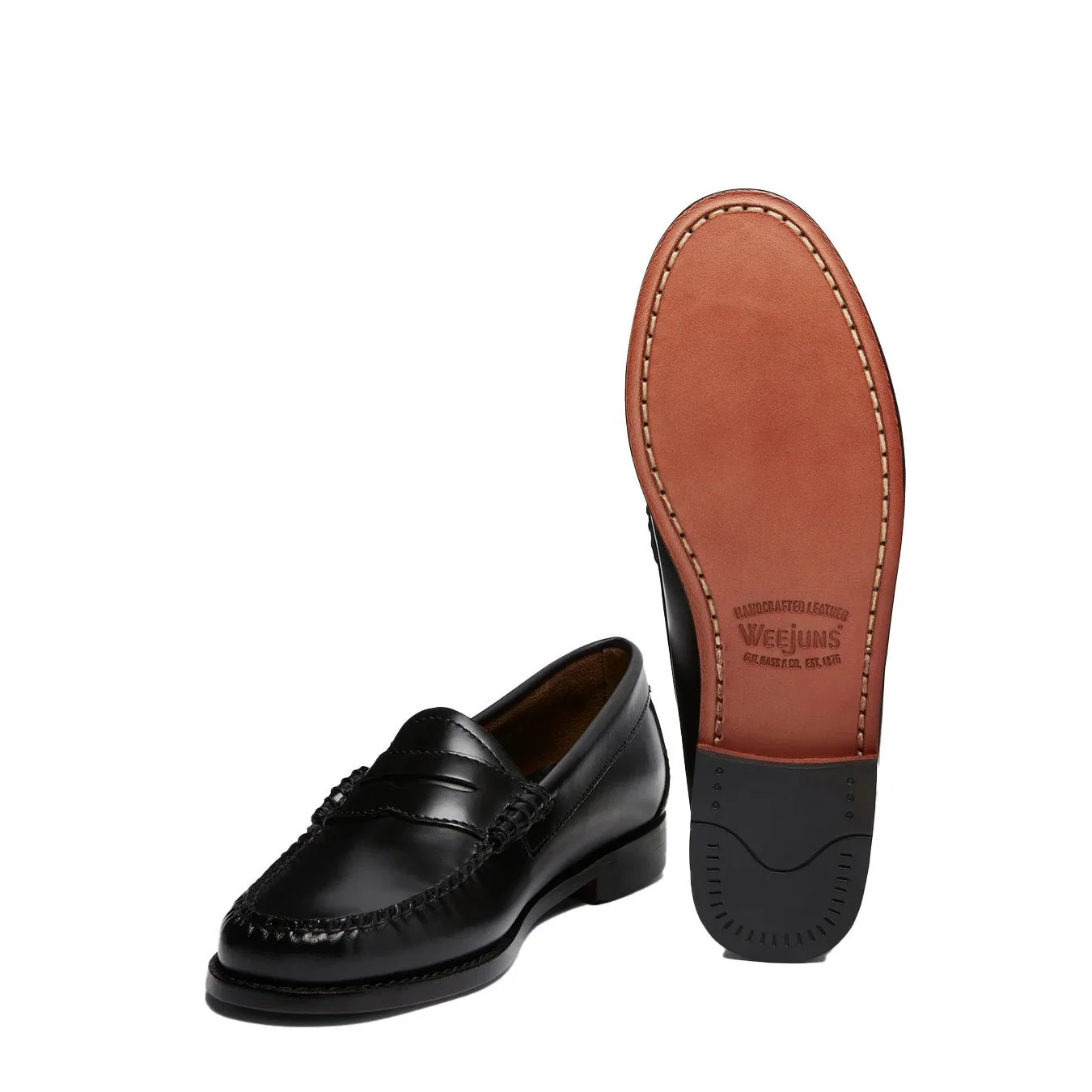 G.H.Bass Womens Bass Weejun Penny Loafer Black Leather - Image 3