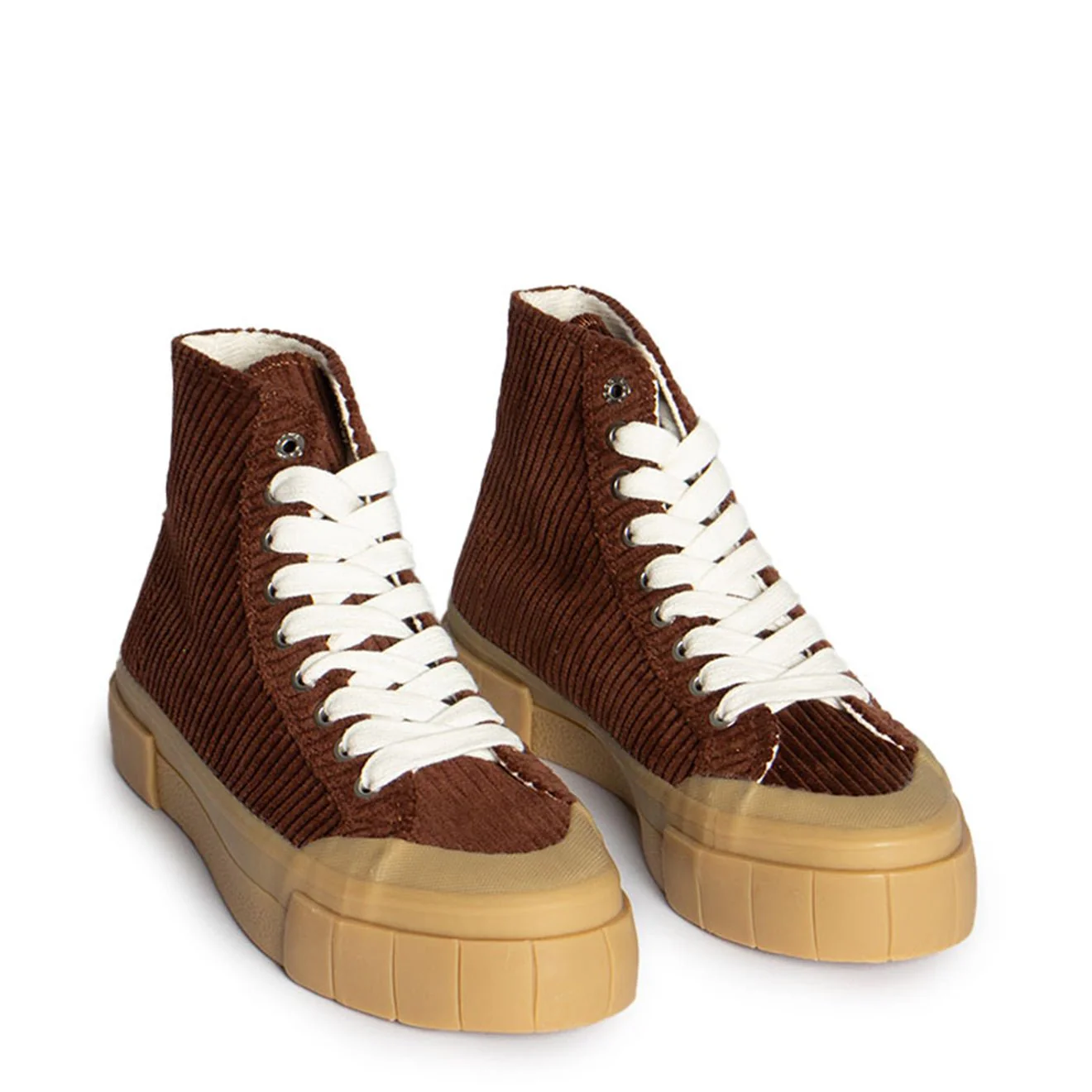 Good News Womens Palm Corduroy Trainer Brown - Image 4