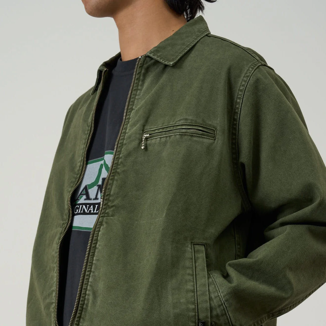 Gramicci Taos Canvas Jacket Moss - Image 3