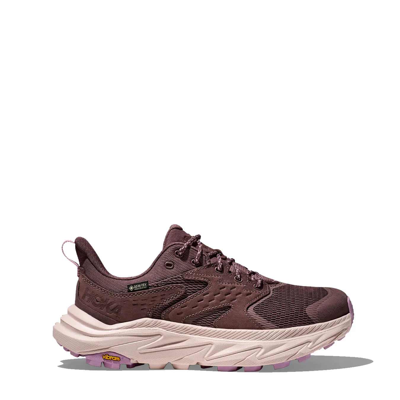 Hoka Womens Anacapa 2 Low GTX Trainer Smoky Quartz / Cosmic Pearl
