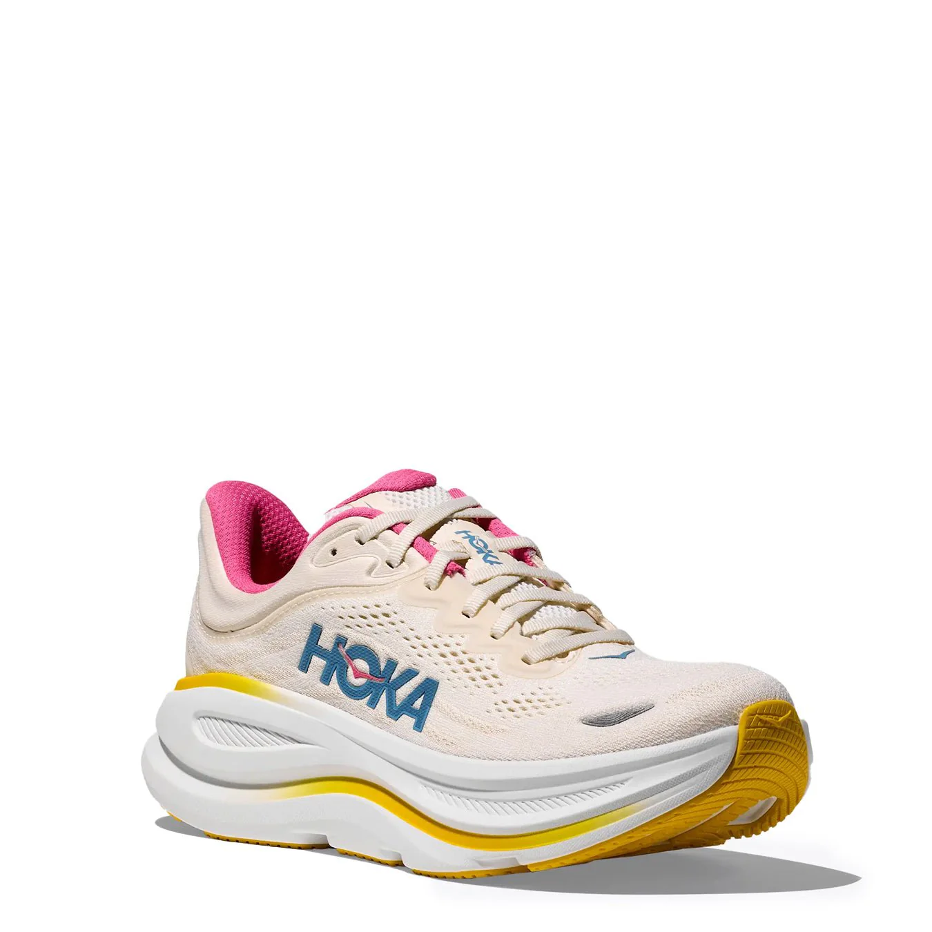 Hoka Womens Bondi 9 Trainer Alabaster / Birch - Image 2