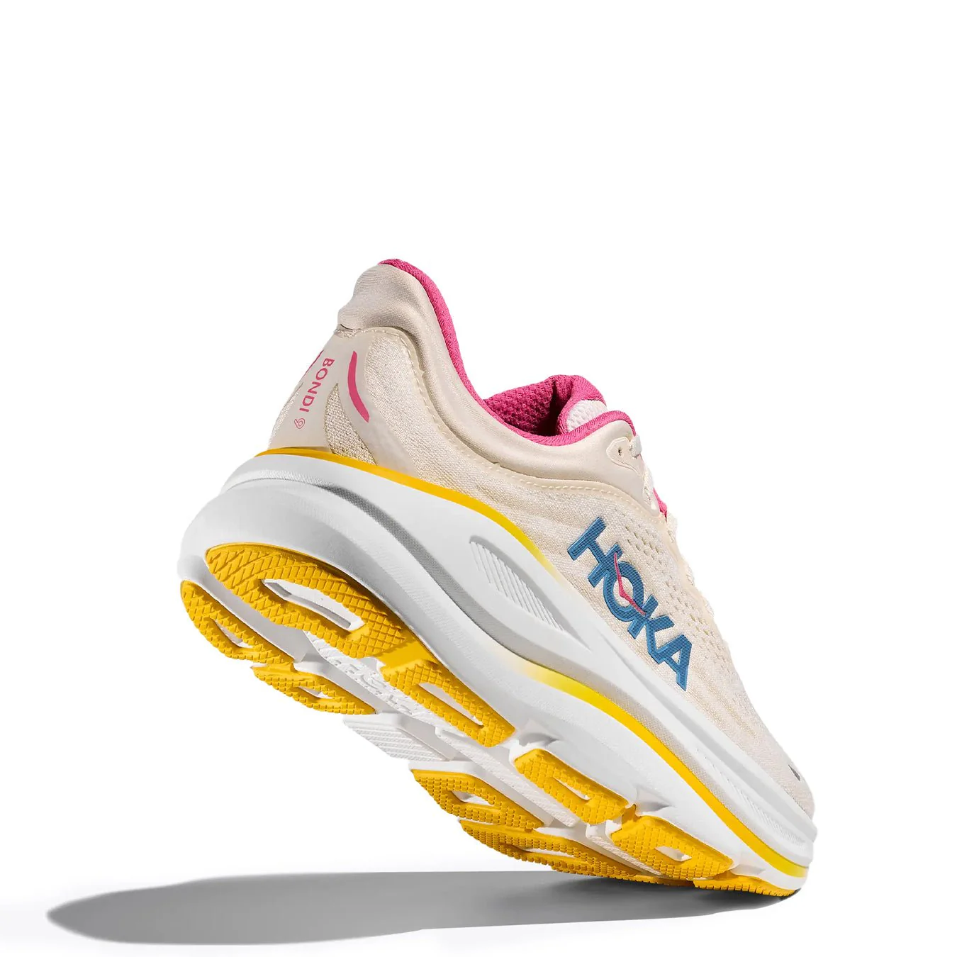 Hoka Womens Bondi 9 Trainer Alabaster / Birch - Image 3