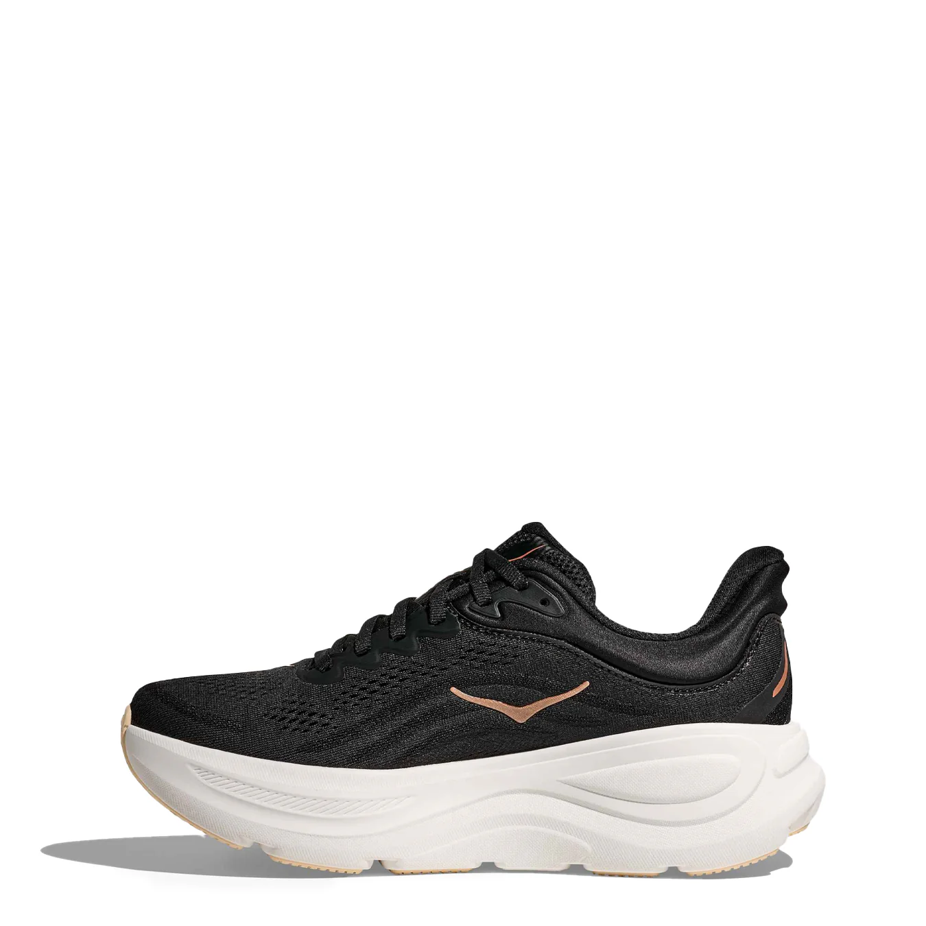 Hoka Womens Bondi 9 Trainer Black / Rose Gold - Image 8