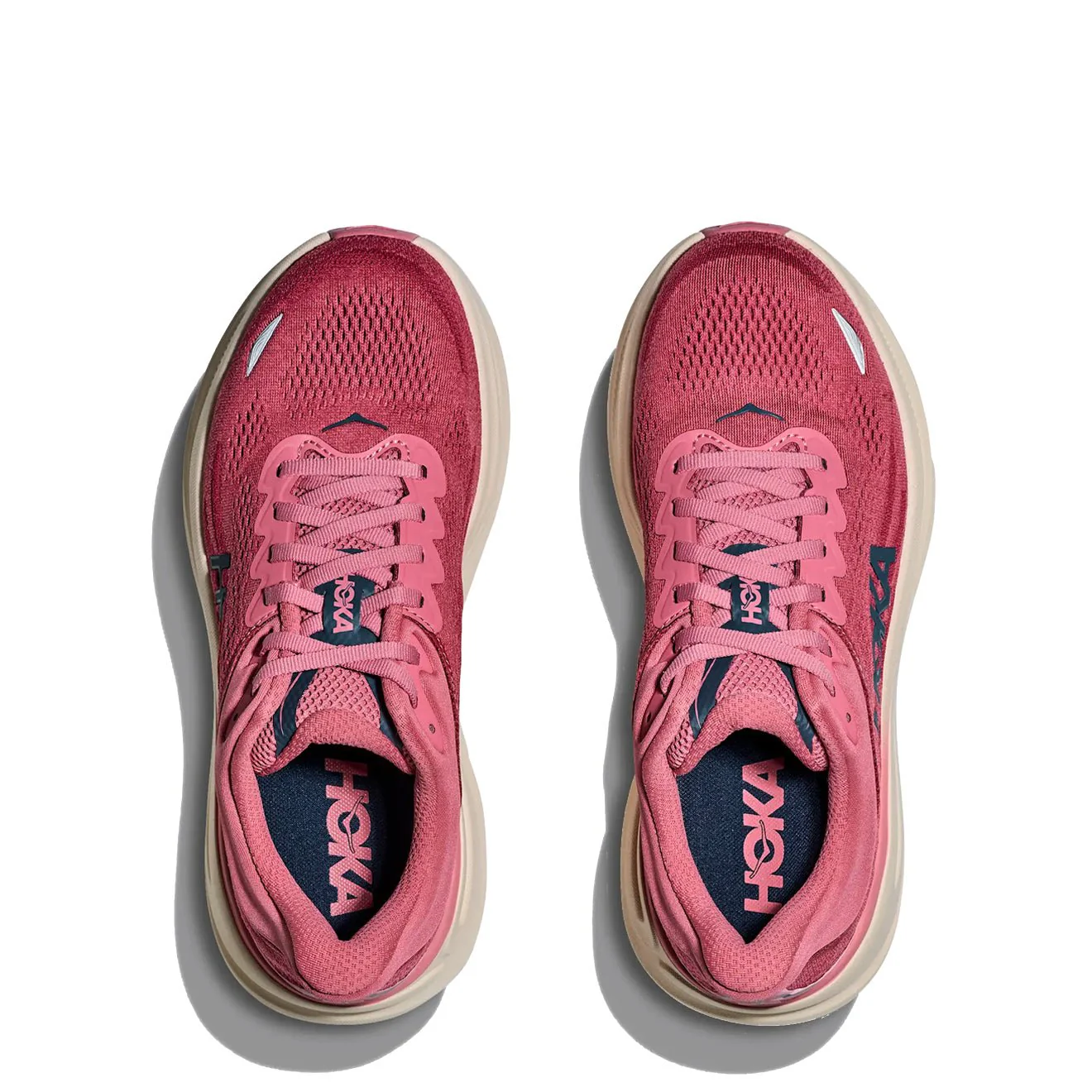 Hoka Womens Bondi 9 Trainer Lingonberry / Cranberry - Image 3