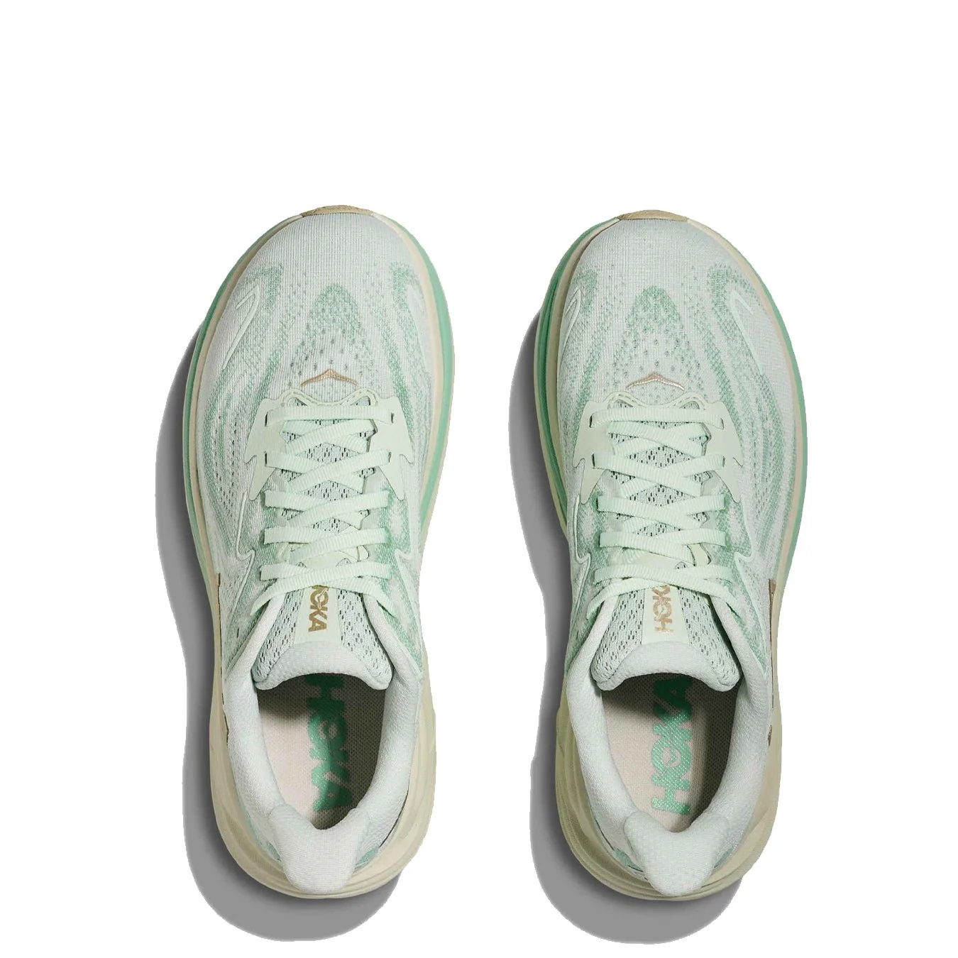 Hoka Womens Clifton 10 Trainer Sea Glass / Jadeite - Image 3