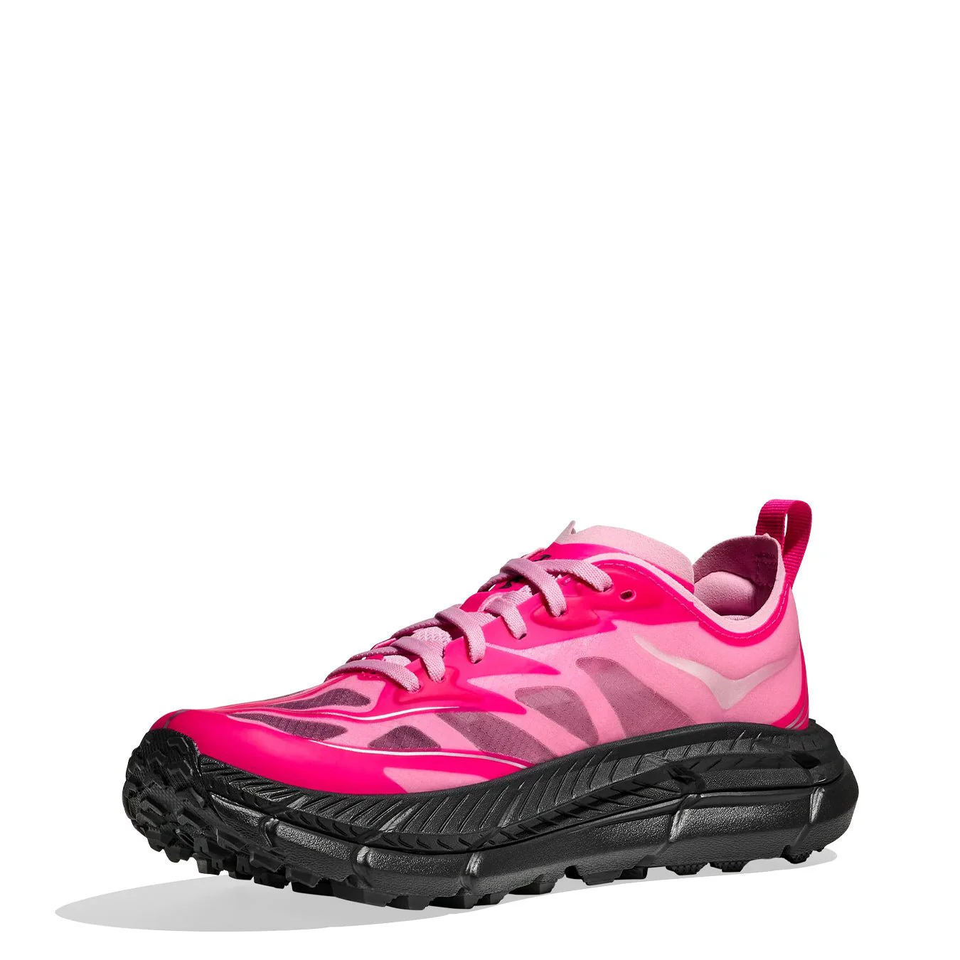 Hoka Womens Mafate Speed 4 Lite Trainer Neon Dragonfruit / Black - Image 2