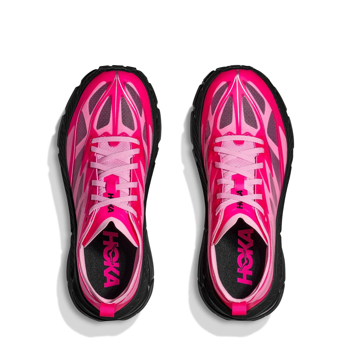 Hoka Womens Mafate Speed 4 Lite Trainer Neon Dragonfruit / Black - Image 3